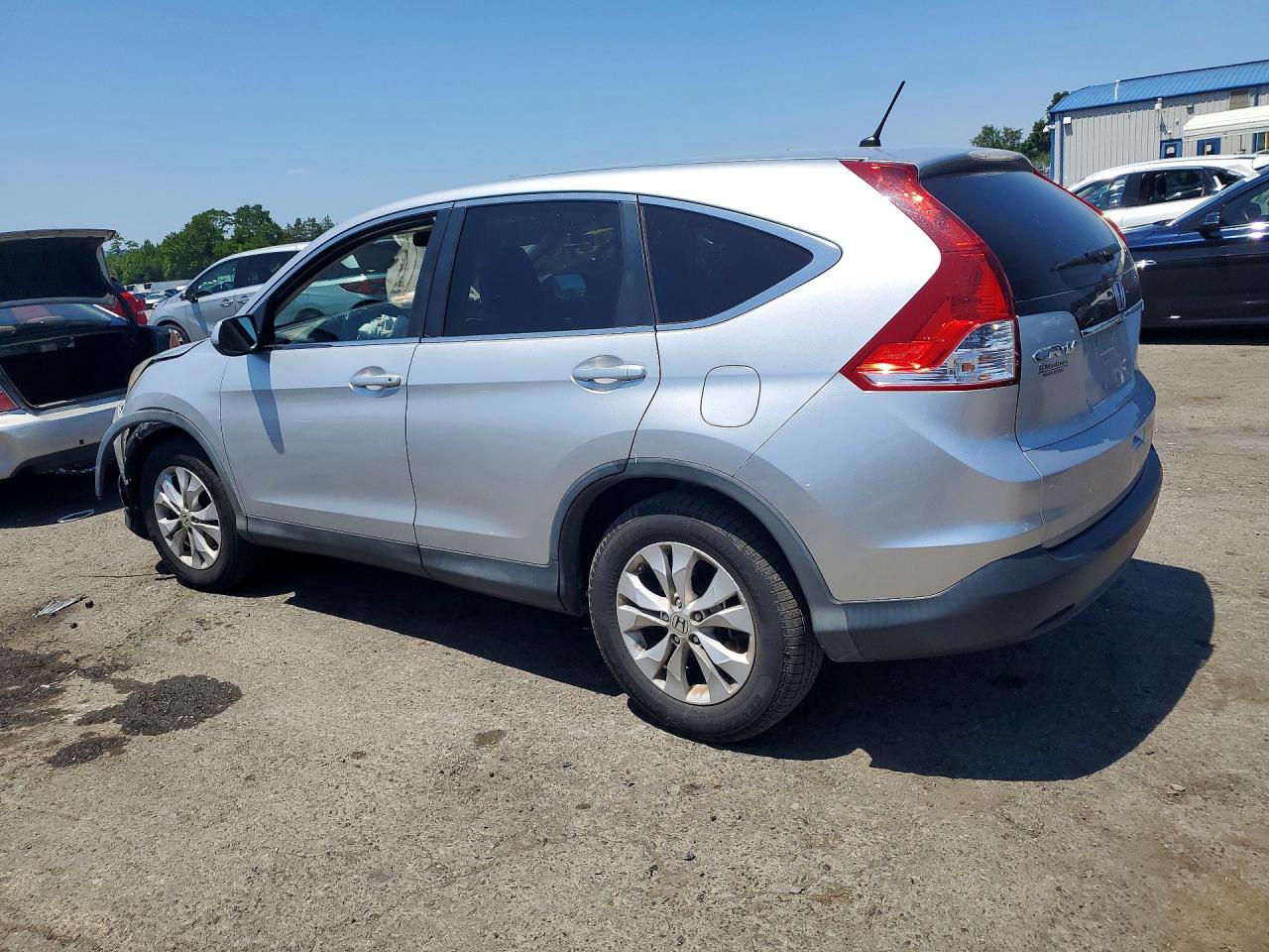 2013 Honda Cr-v Ex Silver vin: 2HKRM4H50DH604420