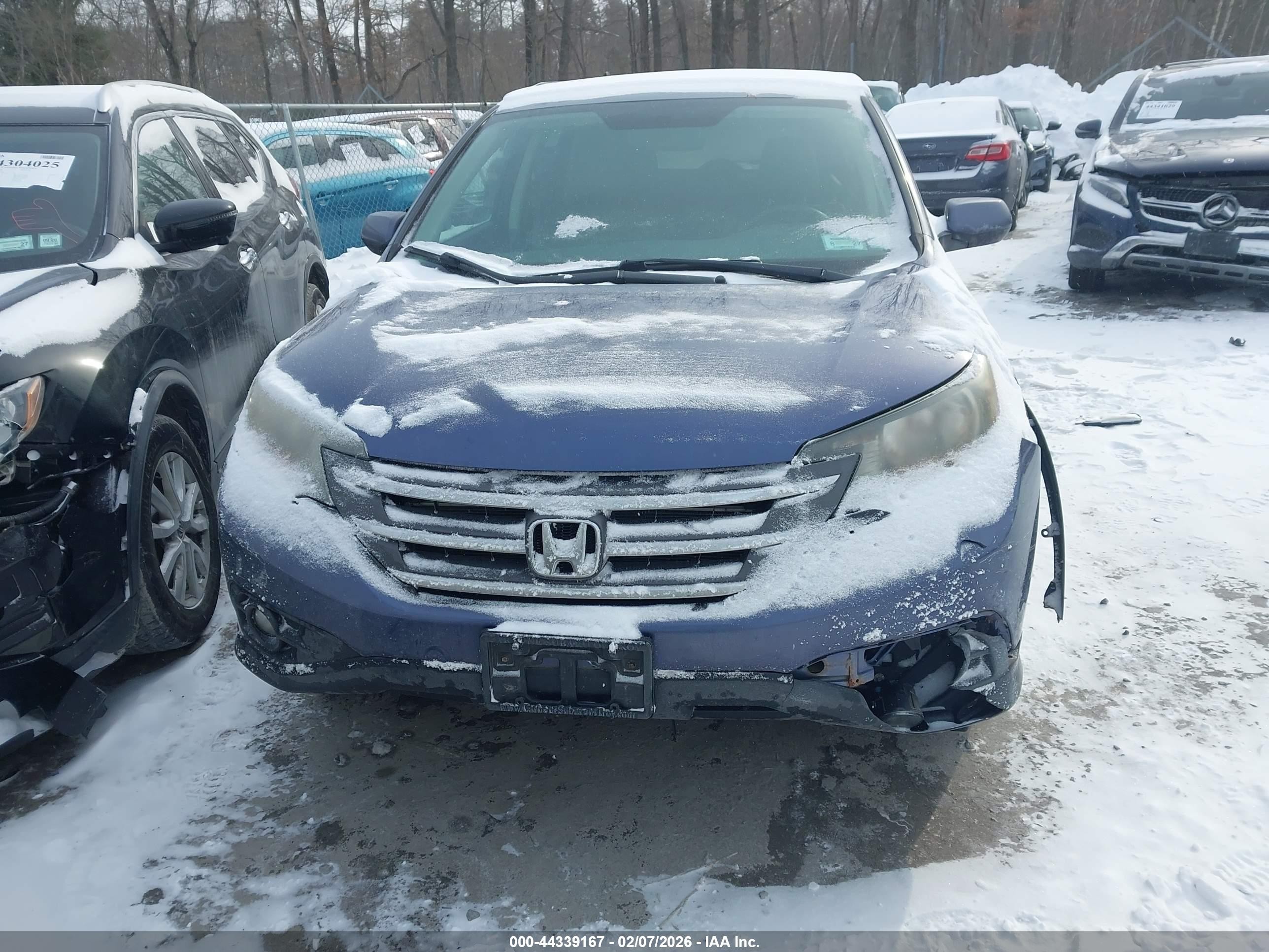 2013 Honda Cr-v Ex Blue vin: 2HKRM4H50DH604742