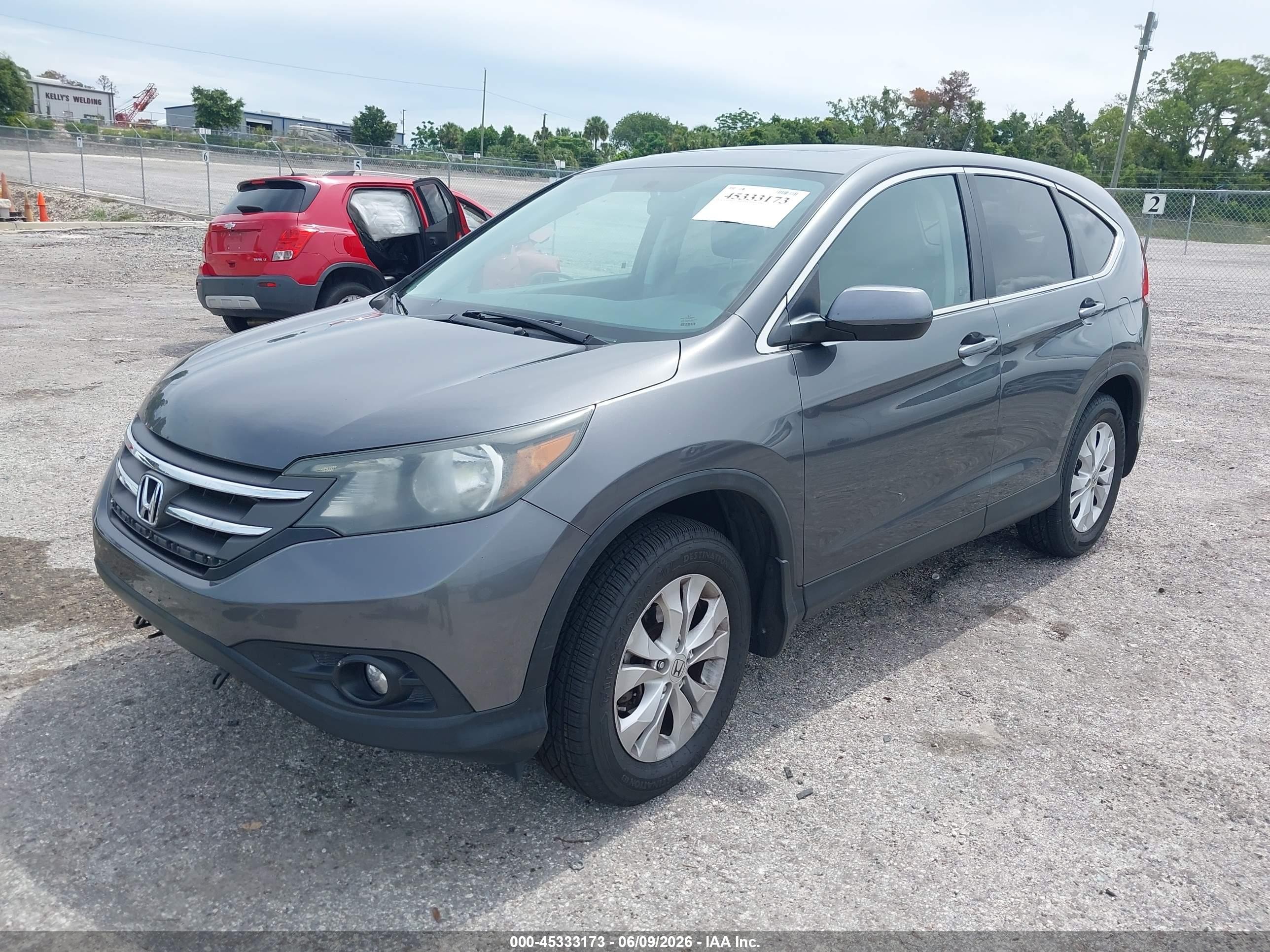 2013 Honda Cr-v Ex Gray vin: 2HKRM4H50DH610542