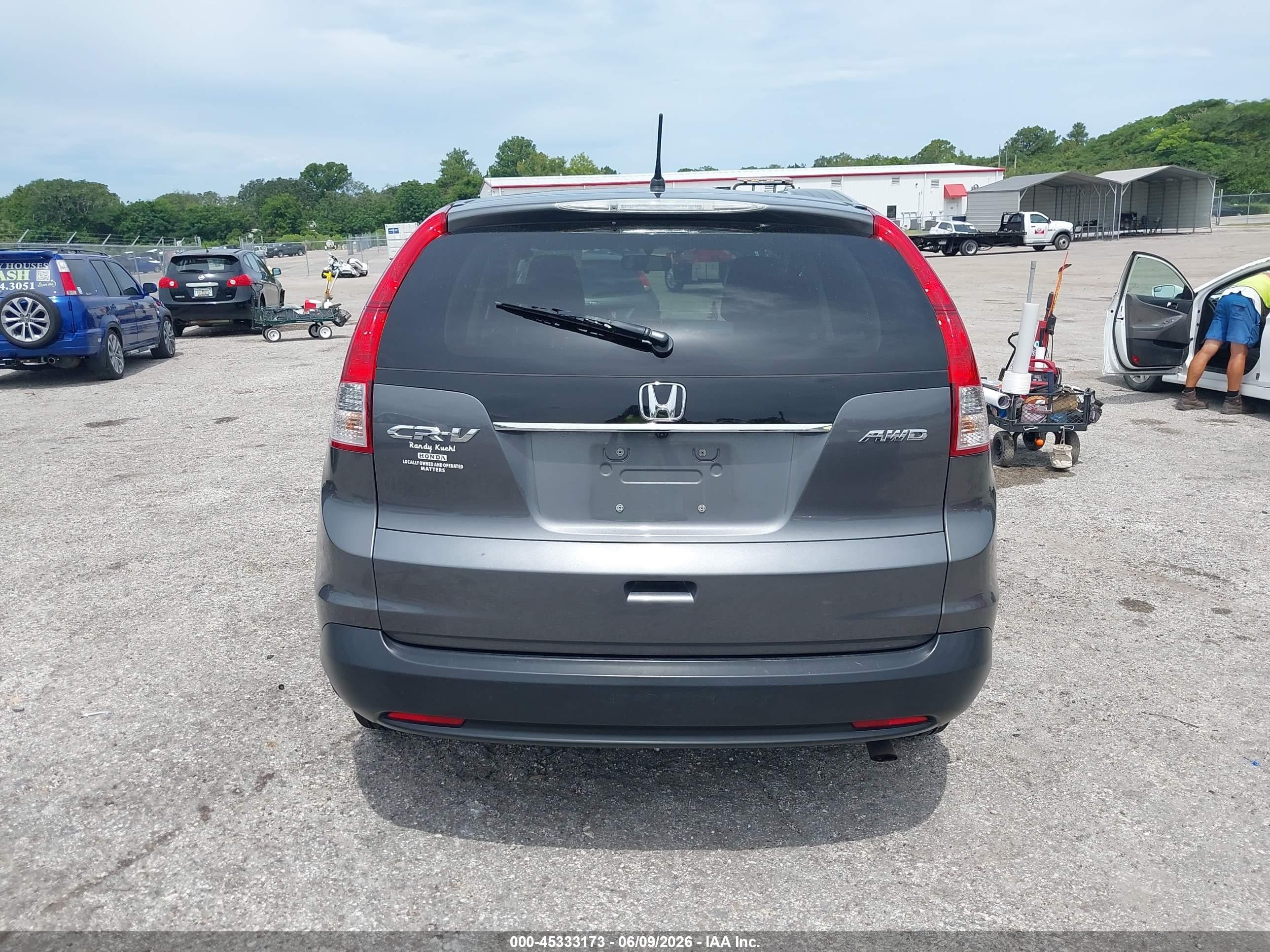 2013 Honda Cr-v Ex Gray vin: 2HKRM4H50DH610542