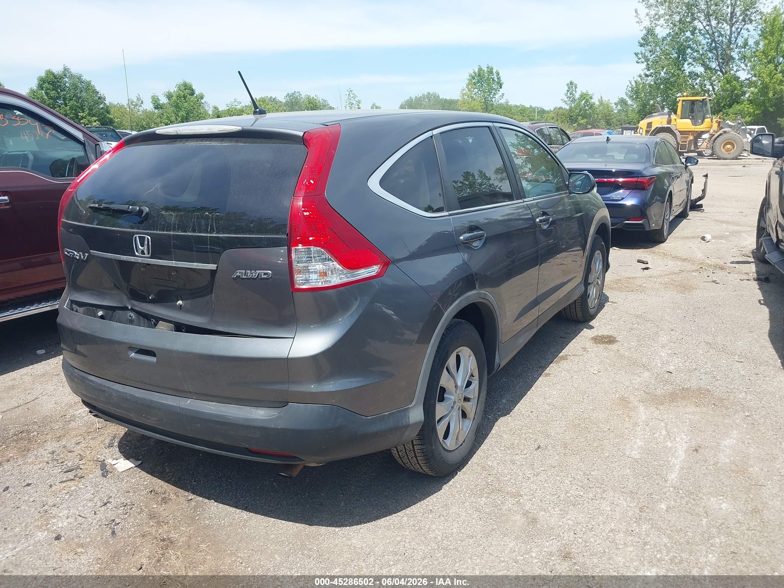 2013 Honda Cr-v Ex Gray vin: 2HKRM4H50DH618365