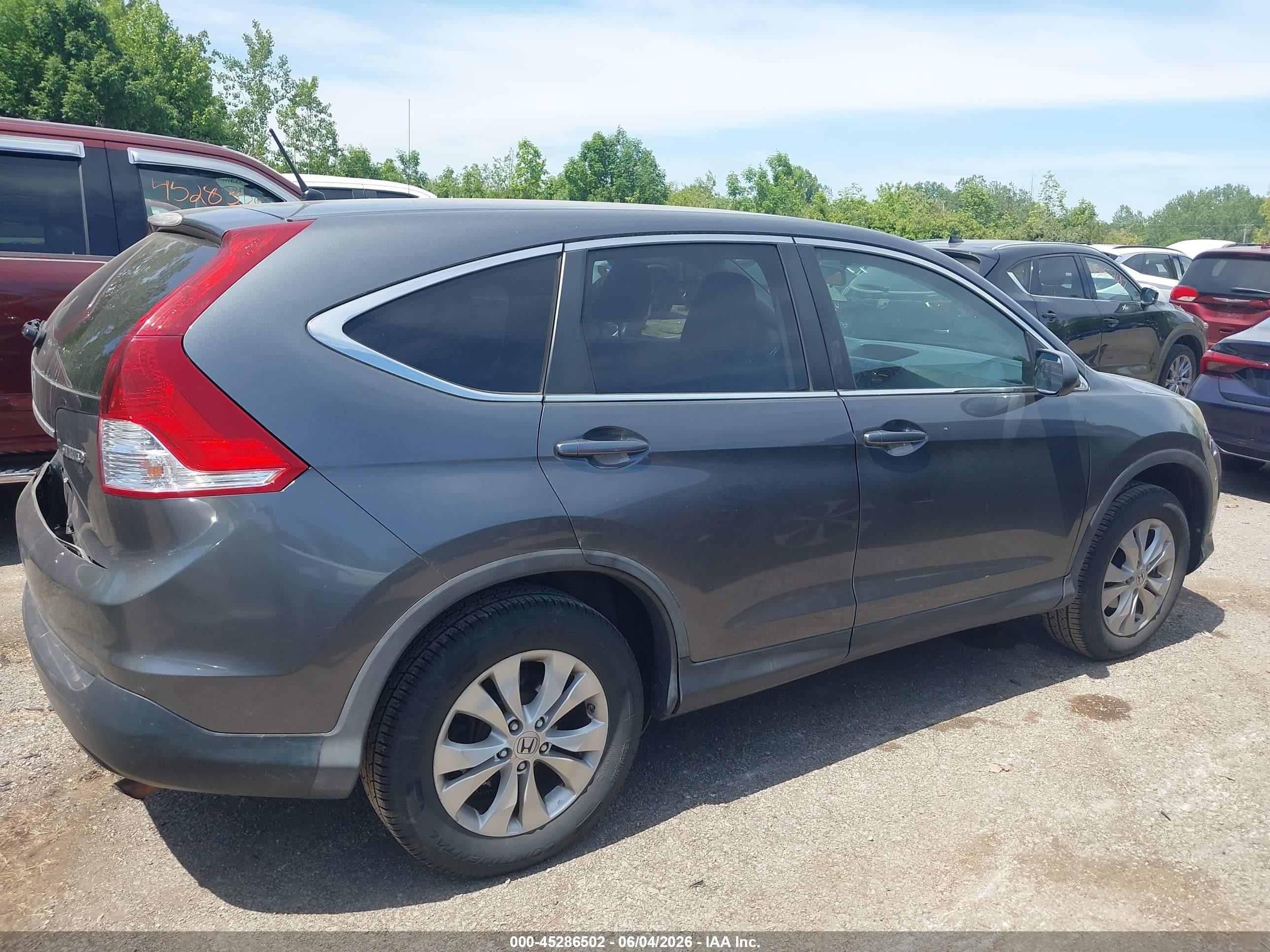2013 Honda Cr-v Ex Gray vin: 2HKRM4H50DH618365