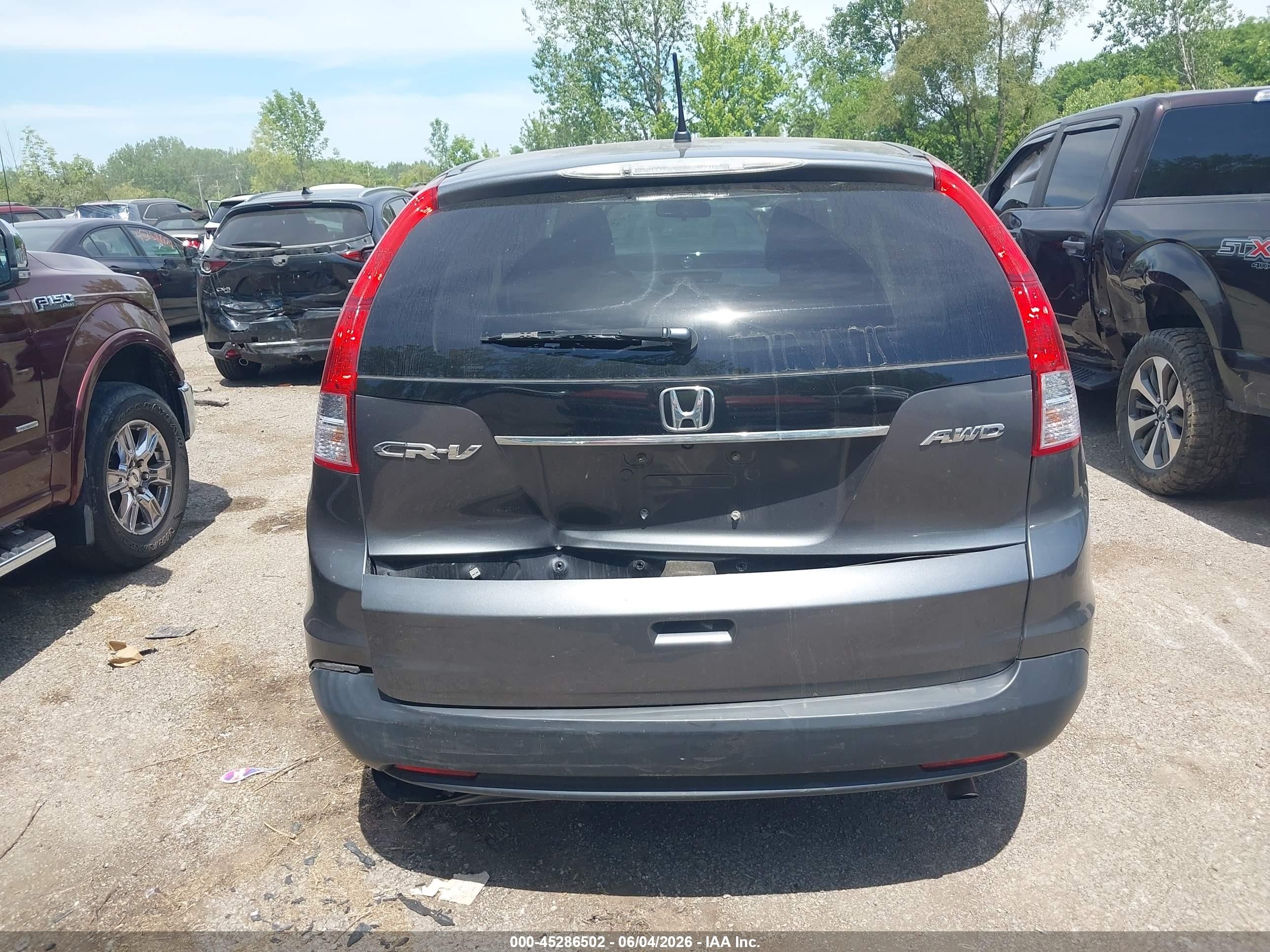 2013 Honda Cr-v Ex Gray vin: 2HKRM4H50DH618365