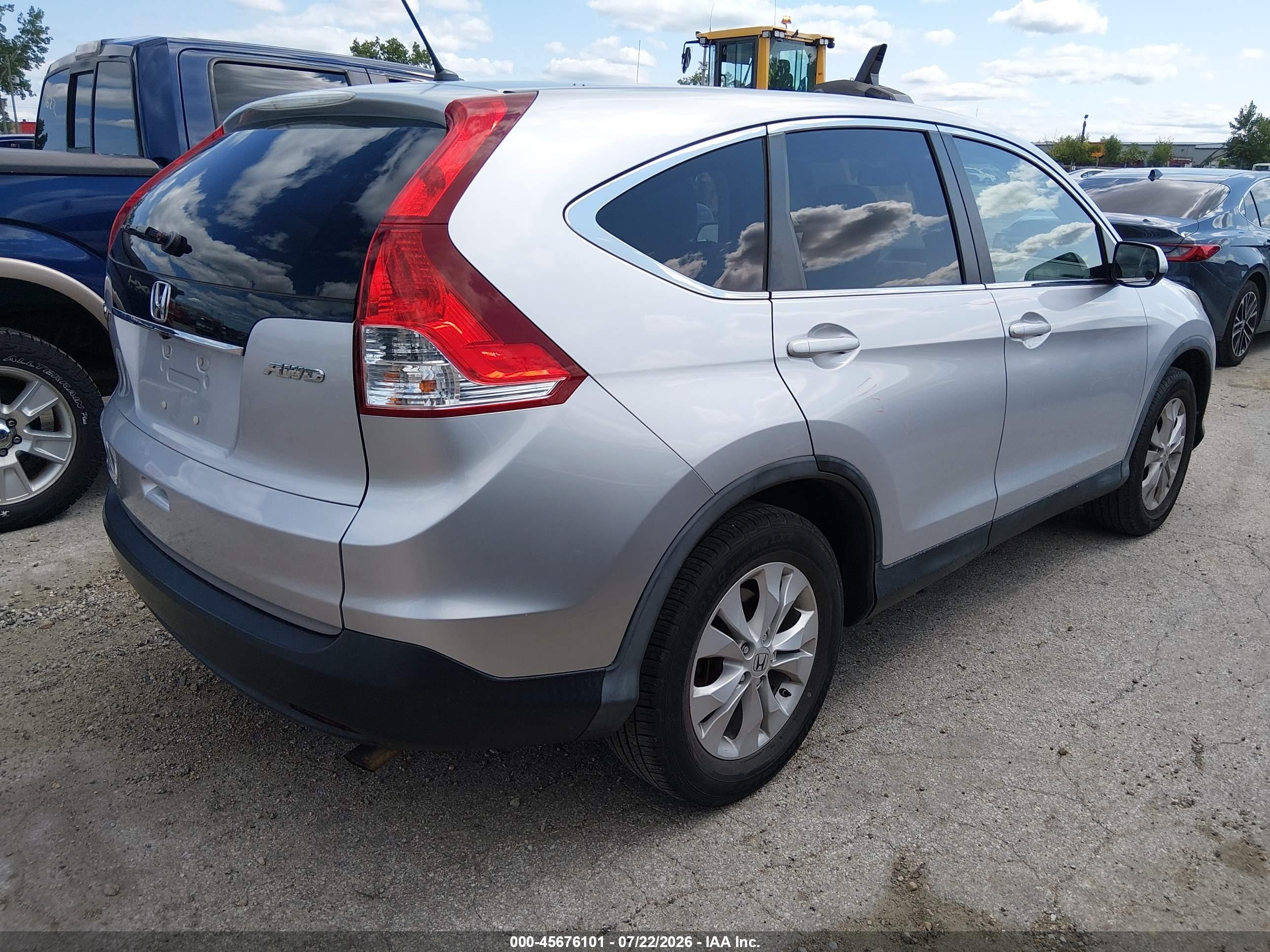2013 Honda Cr-v Ex Silver vin: 2HKRM4H50DH630323