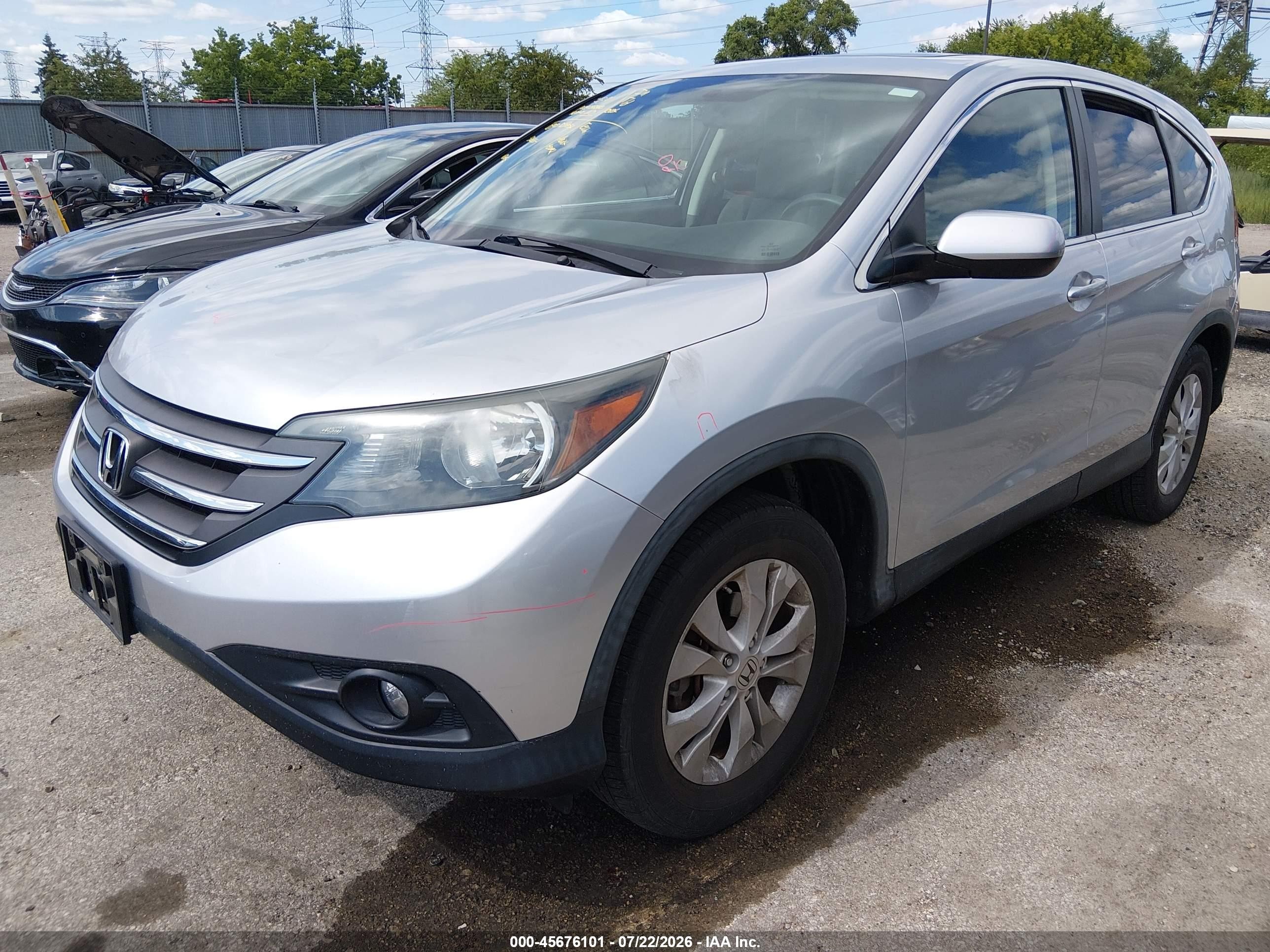 2013 Honda Cr-v Ex Silver vin: 2HKRM4H50DH630323