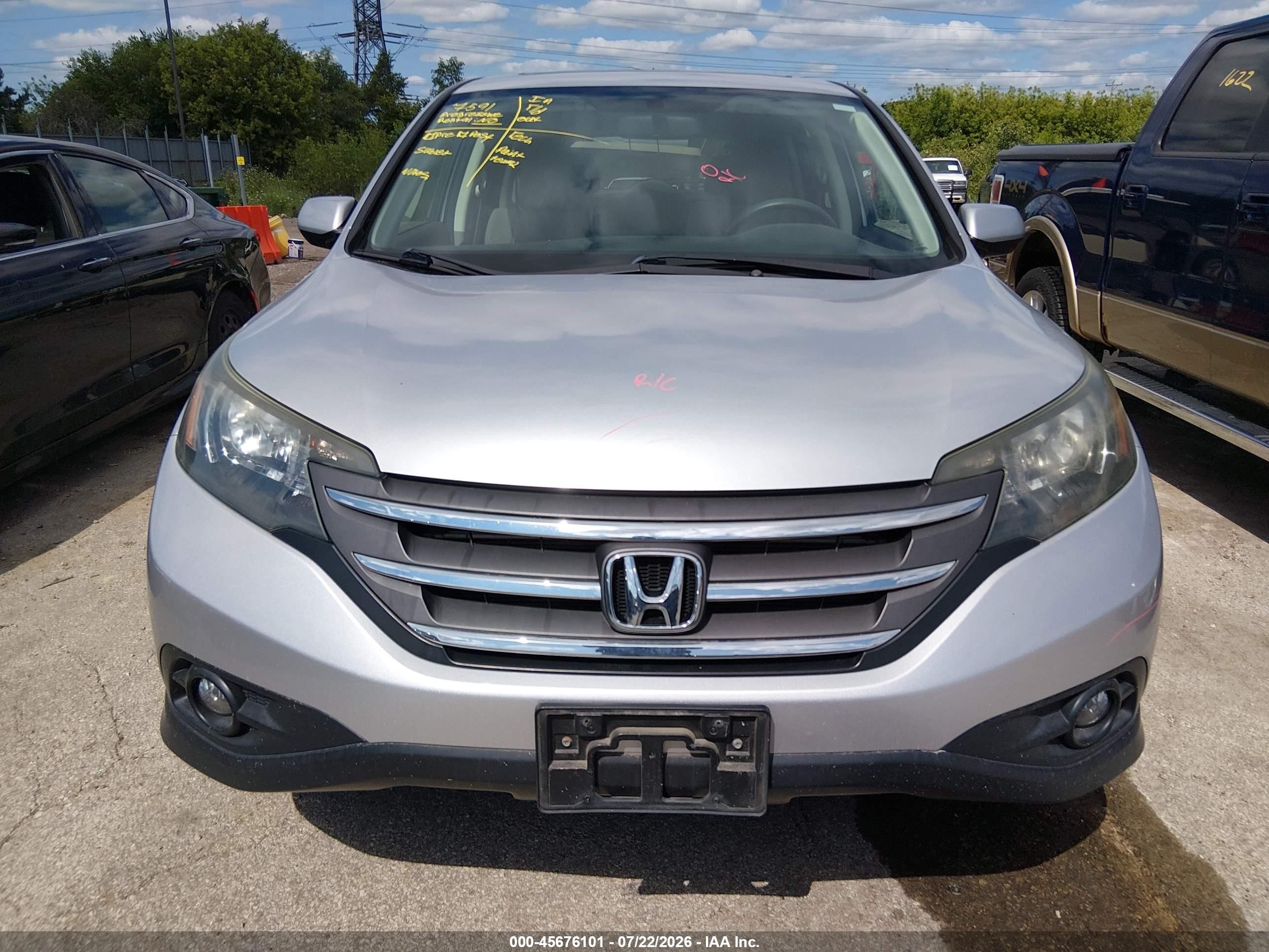2013 Honda Cr-v Ex Silver vin: 2HKRM4H50DH630323