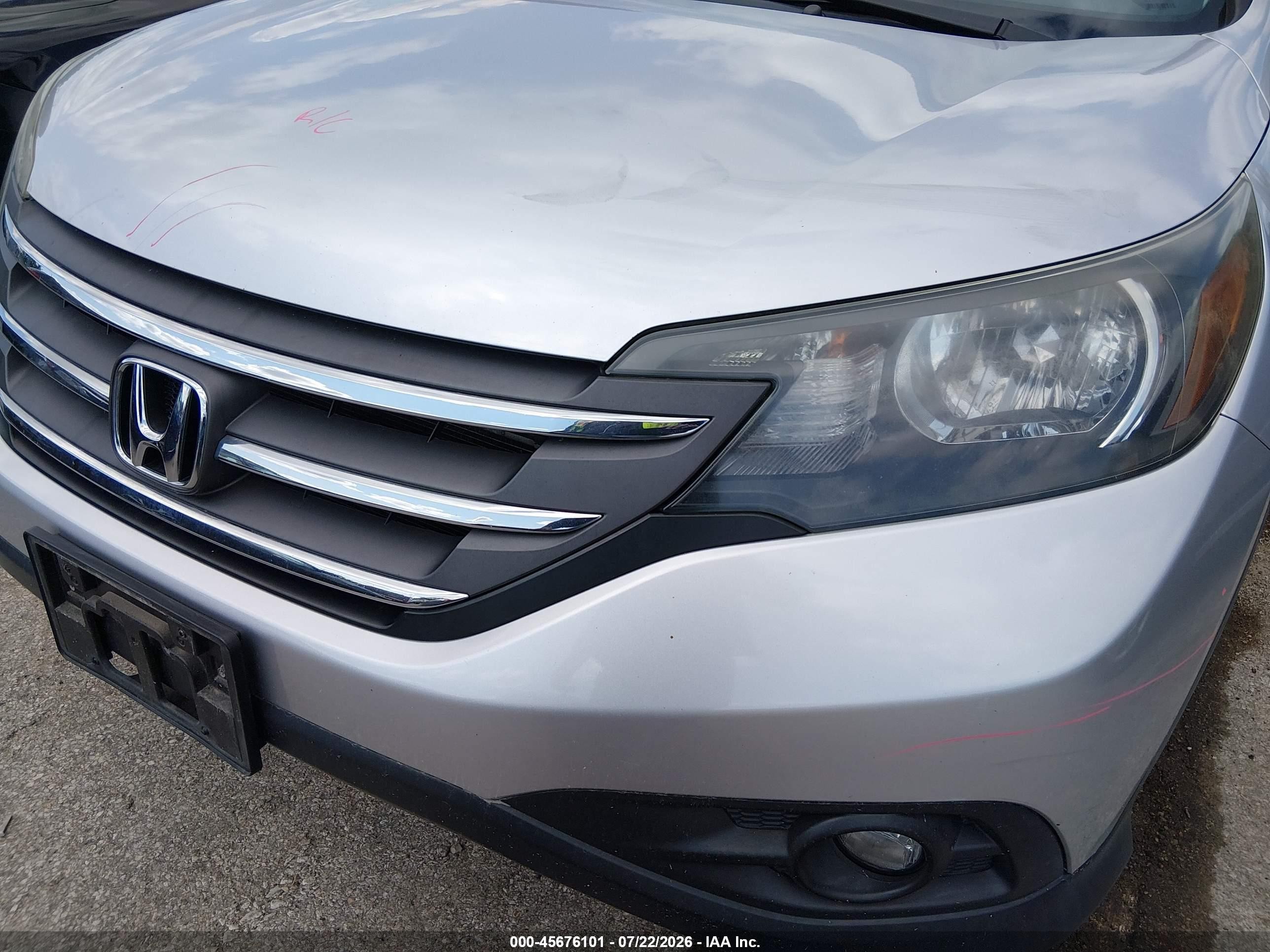 2013 Honda Cr-v Ex Silver vin: 2HKRM4H50DH630323