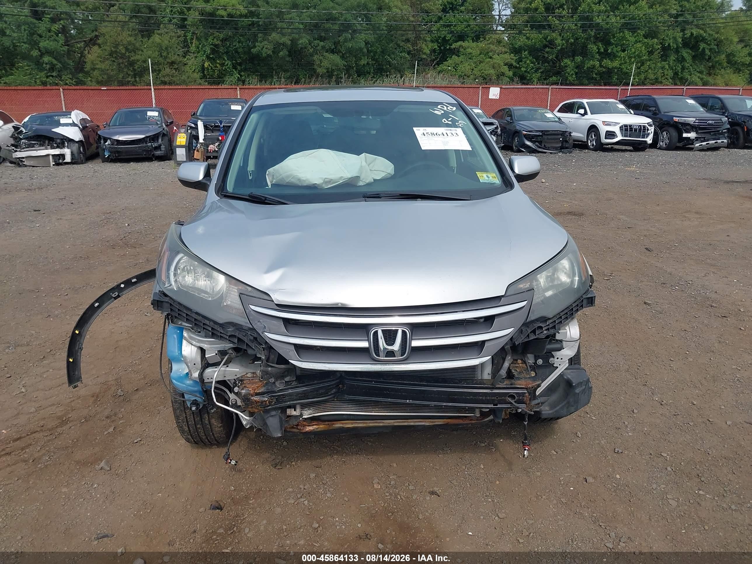 2013 Honda Cr-v Ex Silver vin: 2HKRM4H50DH643749