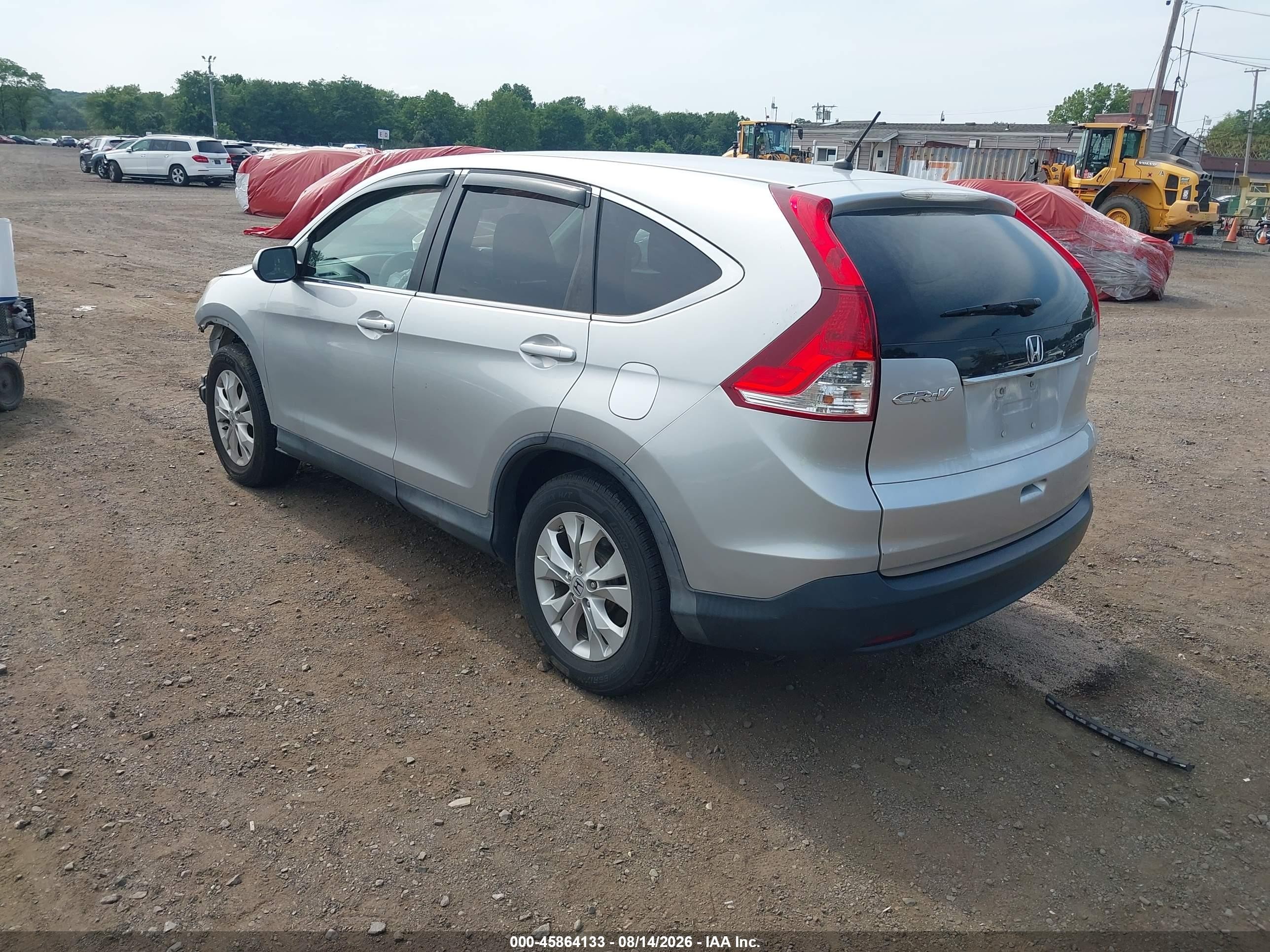 2013 Honda Cr-v Ex Silver vin: 2HKRM4H50DH643749