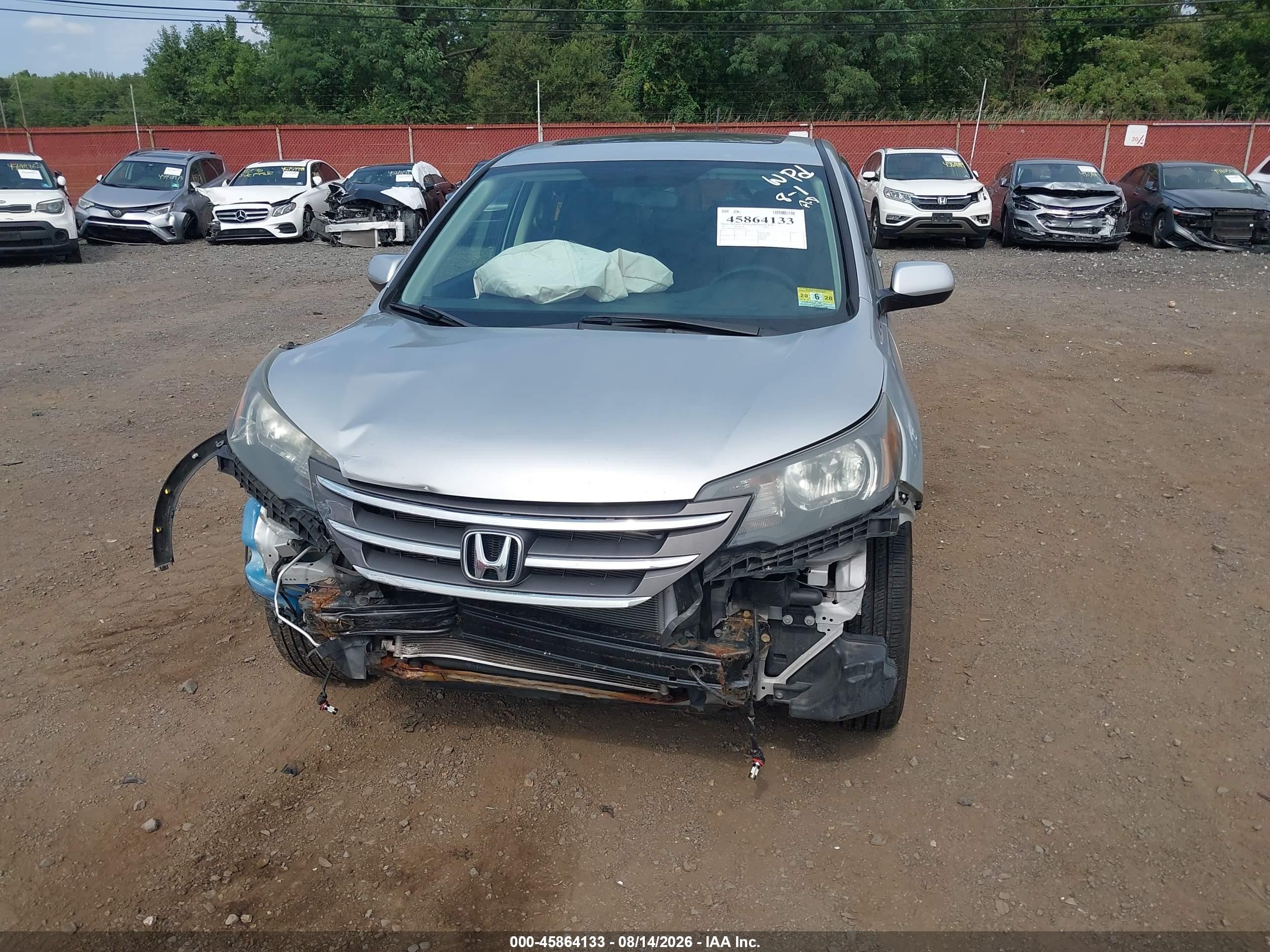 2013 Honda Cr-v Ex Silver vin: 2HKRM4H50DH643749