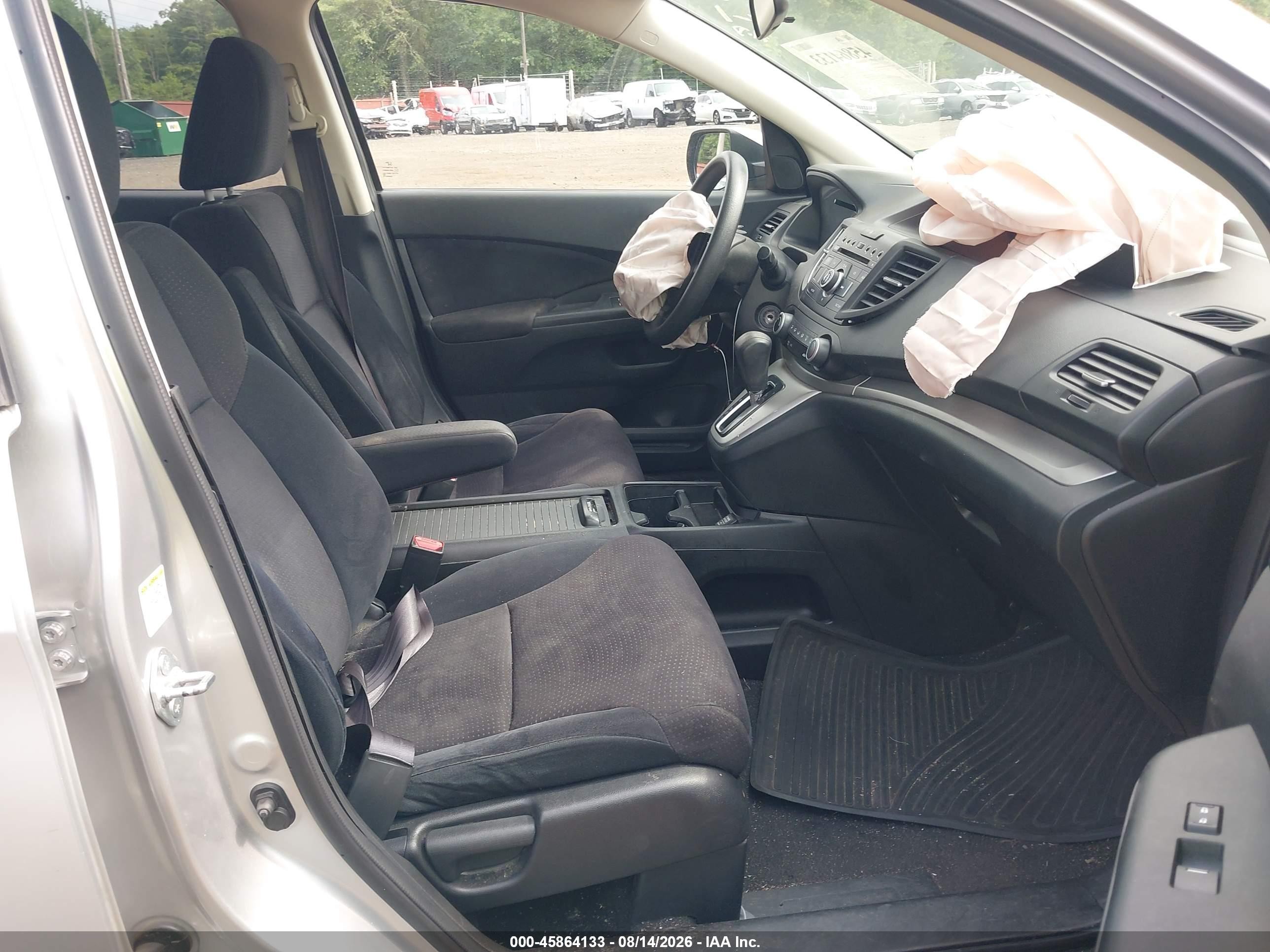 2013 Honda Cr-v Ex Silver vin: 2HKRM4H50DH643749