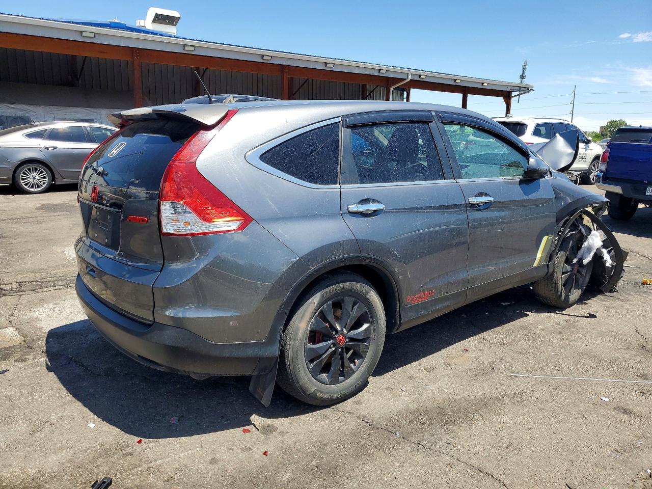 2013 Honda Cr-v Ex Gray vin: 2HKRM4H50DH644724