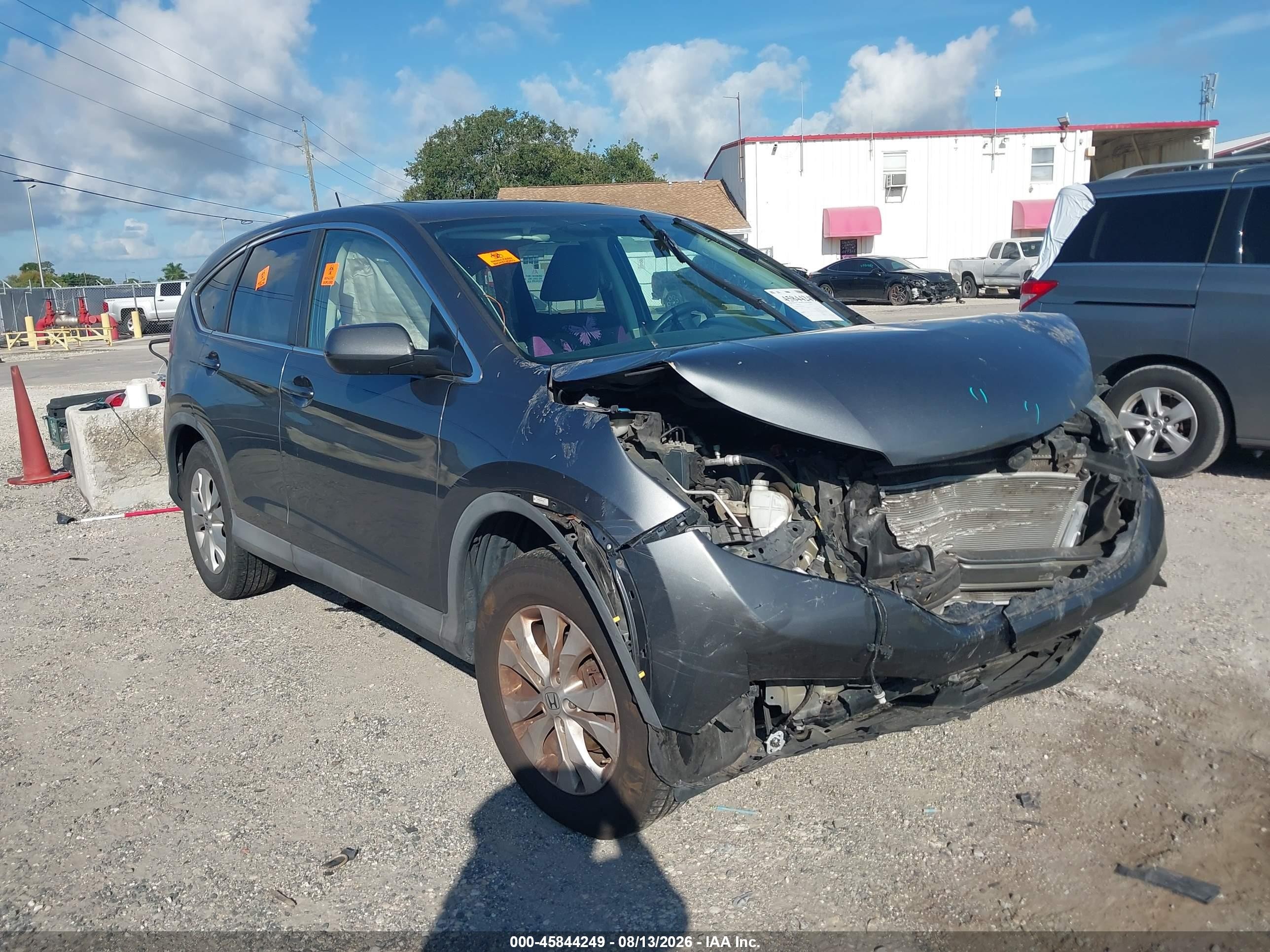2013 Honda Cr-v Ex Gray vin: 2HKRM4H50DH646425
