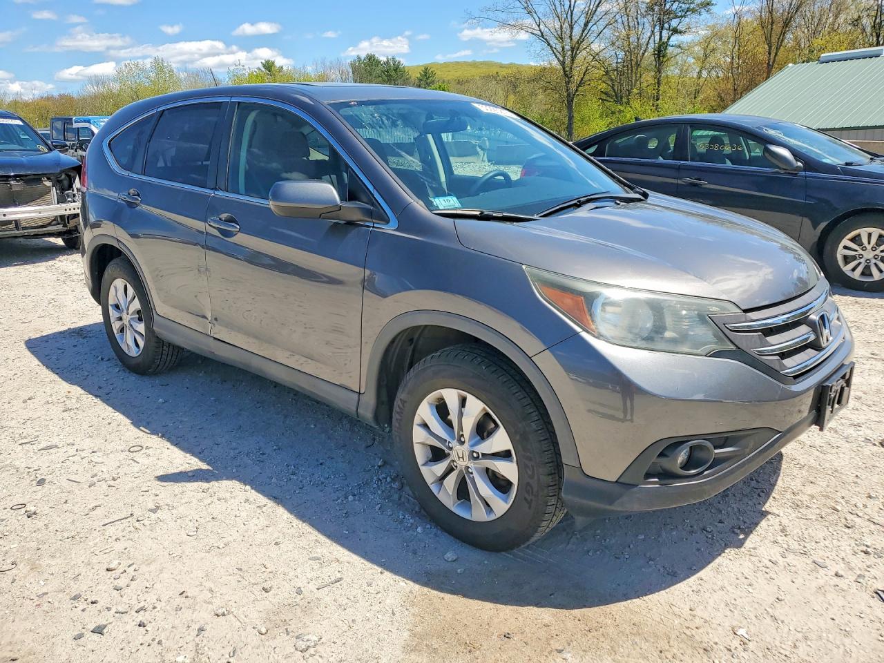 2013 Honda Cr-v Ex Gray vin: 2HKRM4H50DH682325