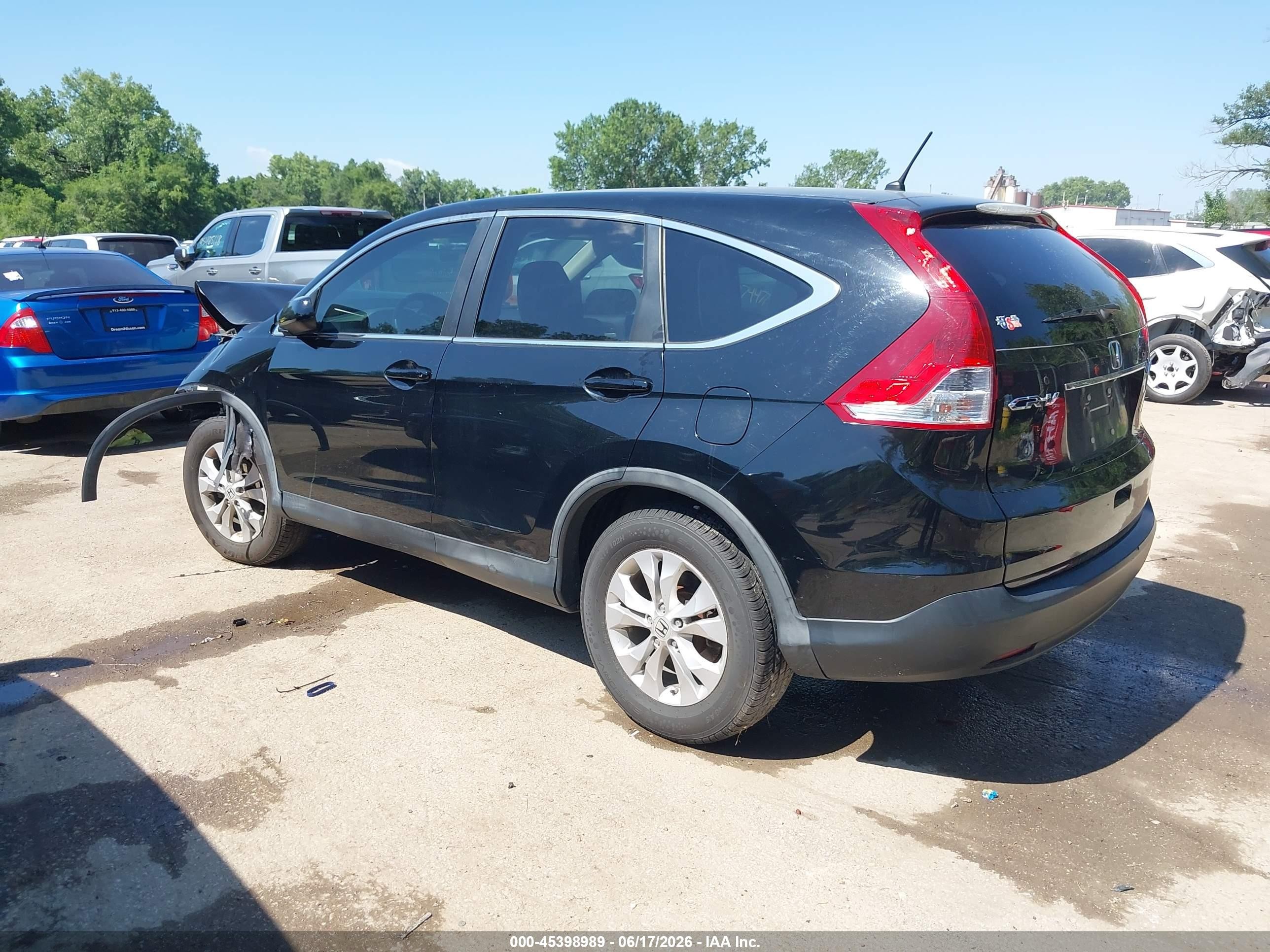 2013 Honda Cr-v Ex Black vin: 2HKRM4H50DH686424