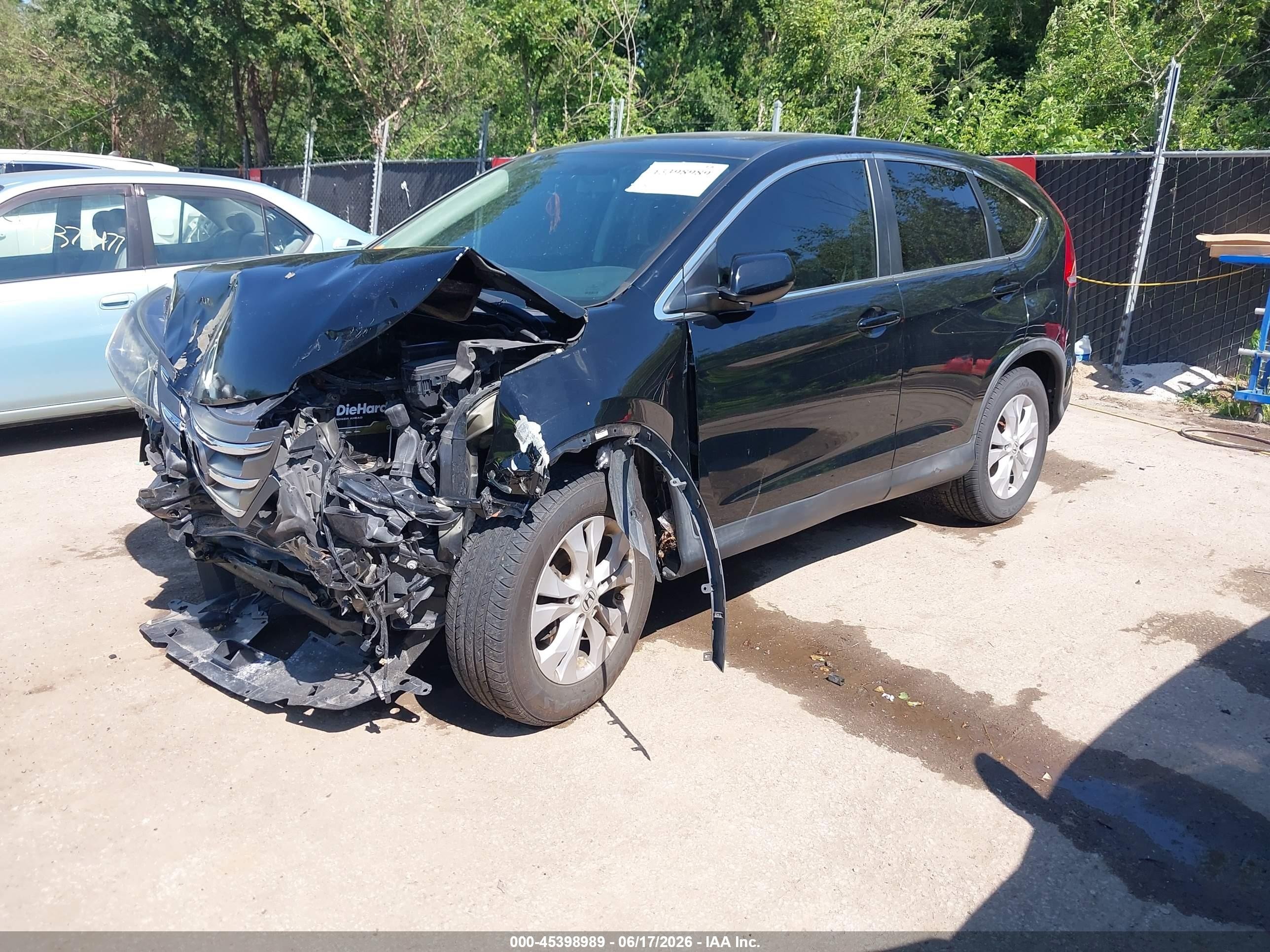 2013 Honda Cr-v Ex Black vin: 2HKRM4H50DH686424