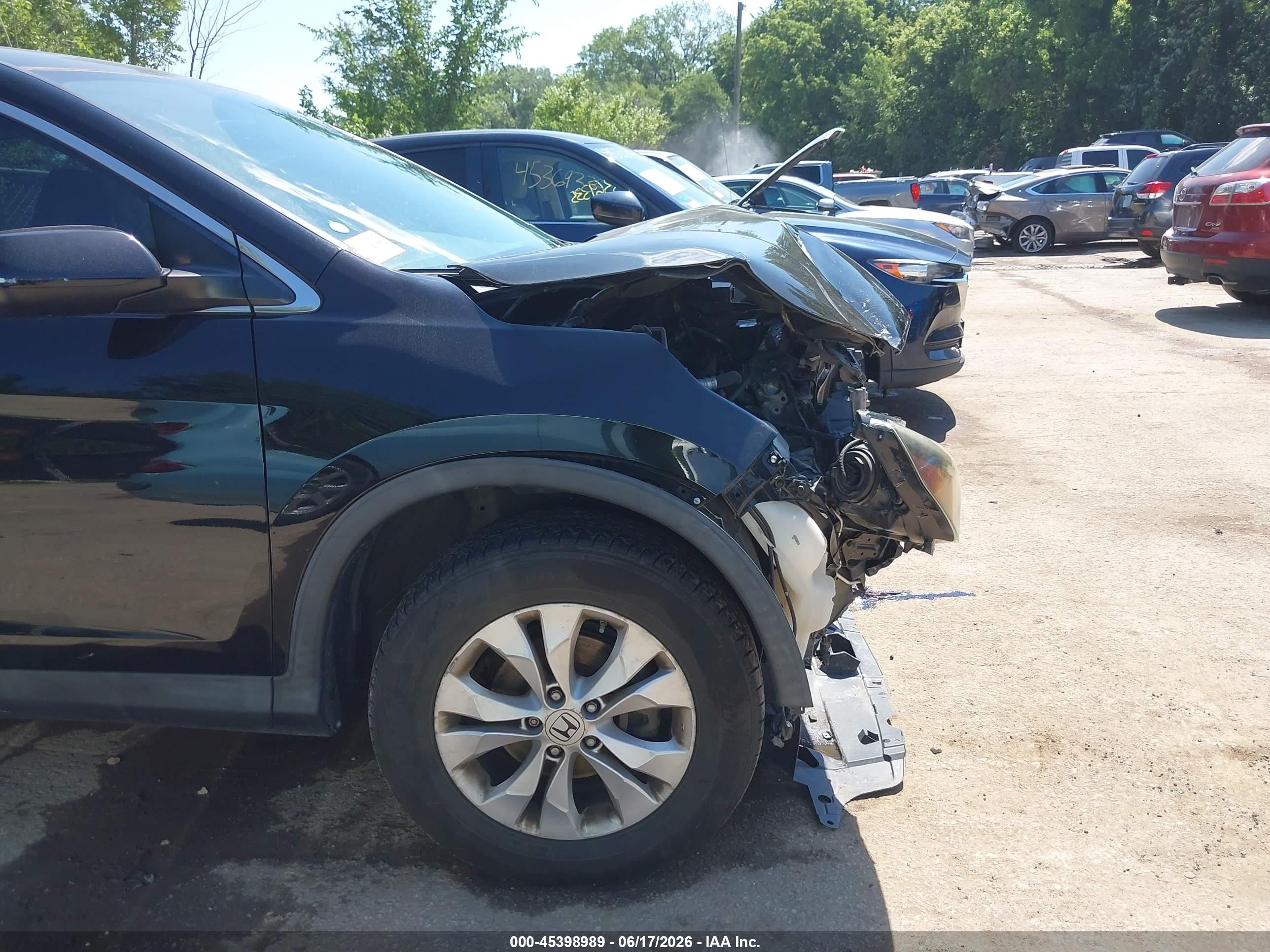 2013 Honda Cr-v Ex Black vin: 2HKRM4H50DH686424