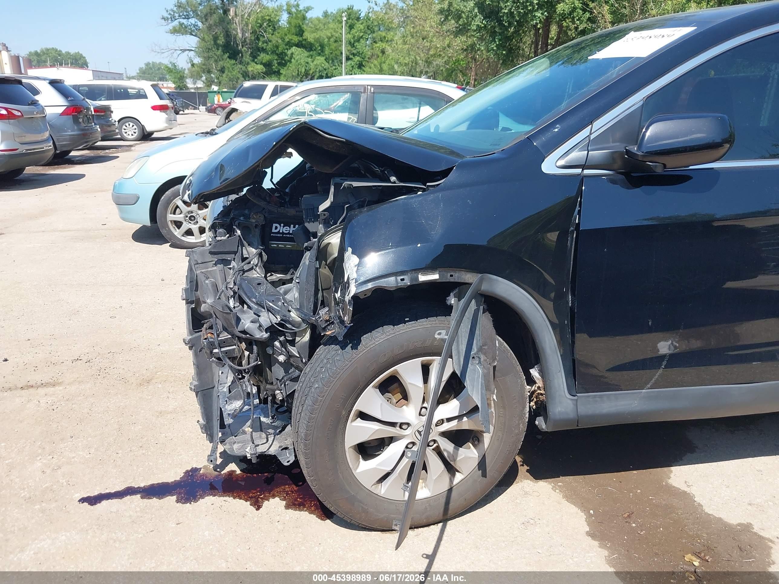 2013 Honda Cr-v Ex Black vin: 2HKRM4H50DH686424