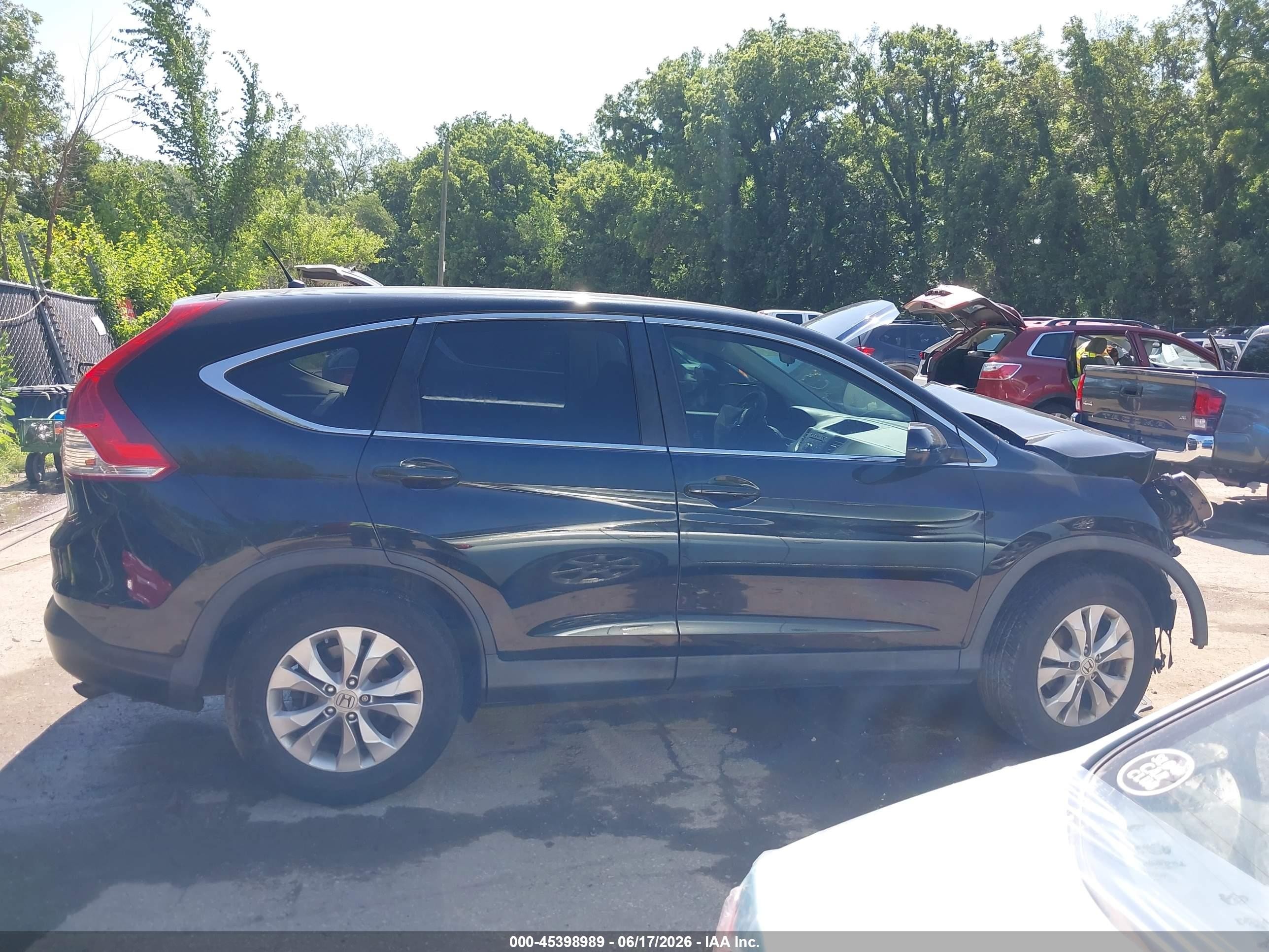 2013 Honda Cr-v Ex Black vin: 2HKRM4H50DH686424