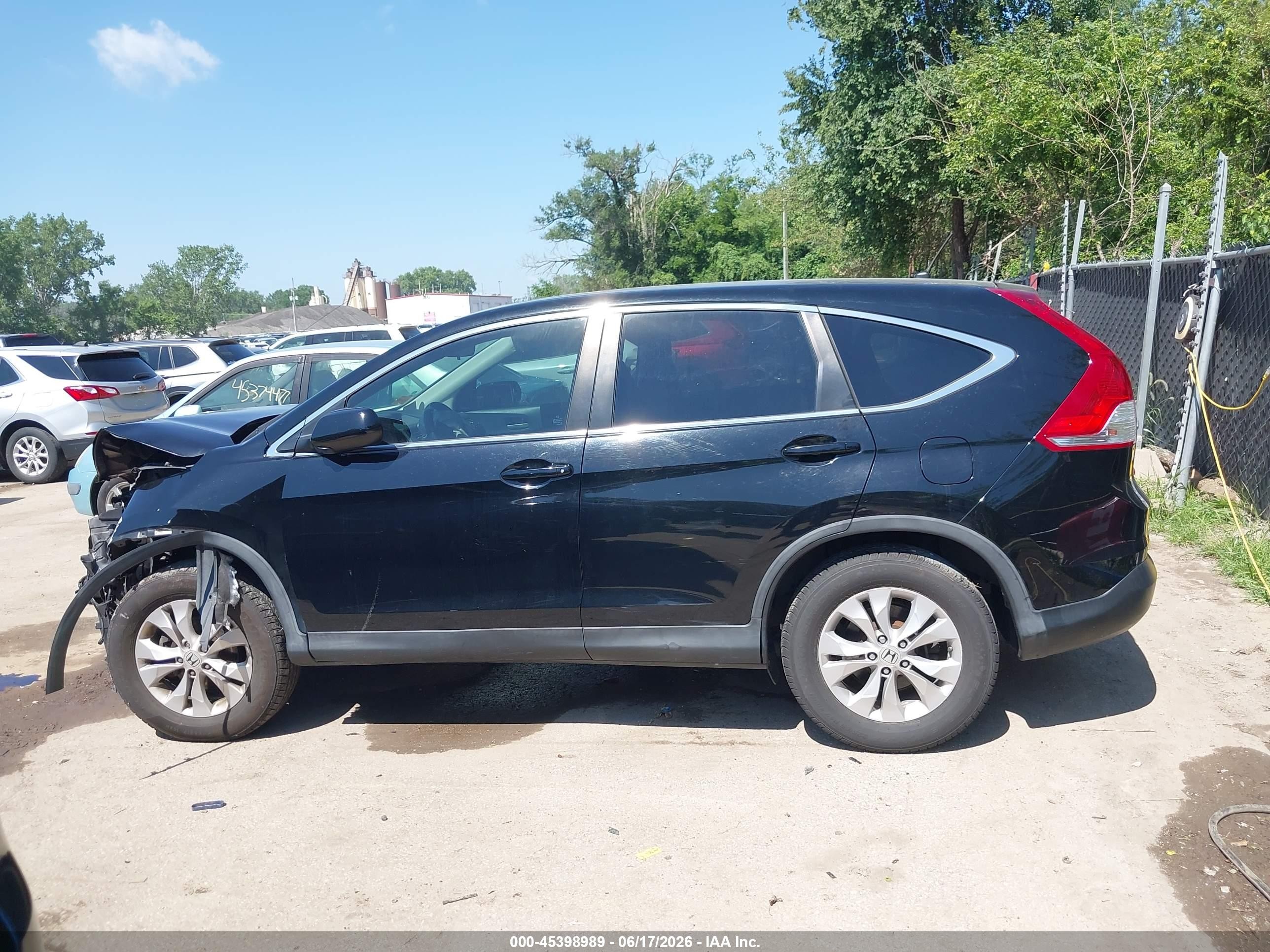 2013 Honda Cr-v Ex Black vin: 2HKRM4H50DH686424