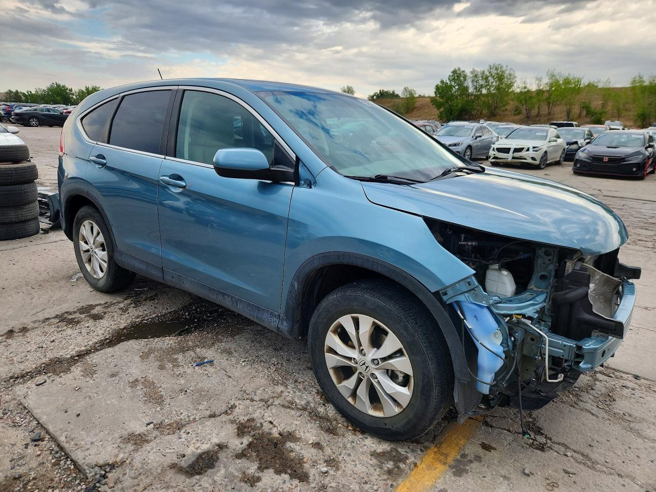 2013 Honda Cr-v Ex Teal vin: 2HKRM4H50DH689839