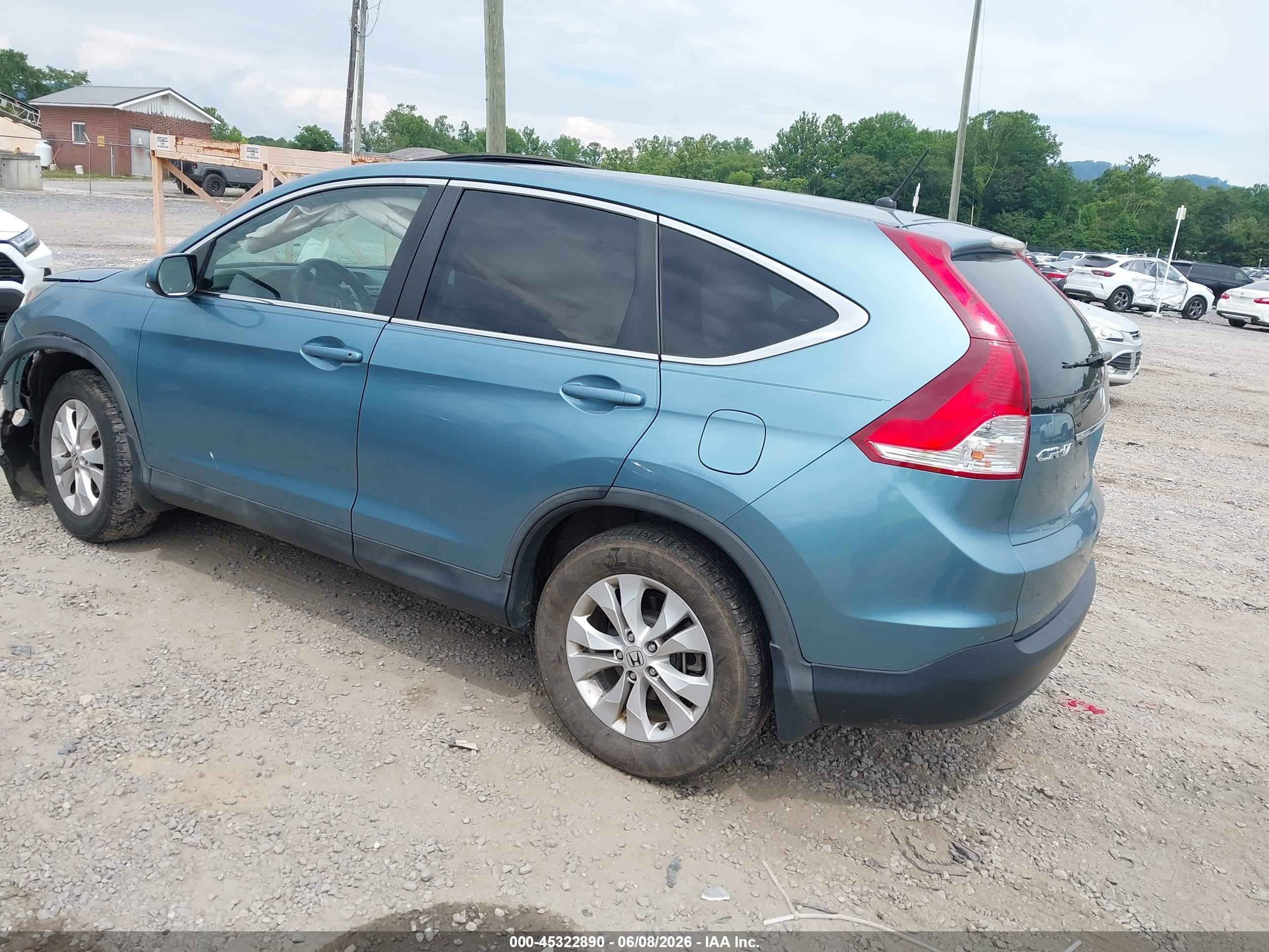 2014 Honda Cr-v Ex Blue vin: 2HKRM4H50EH612969
