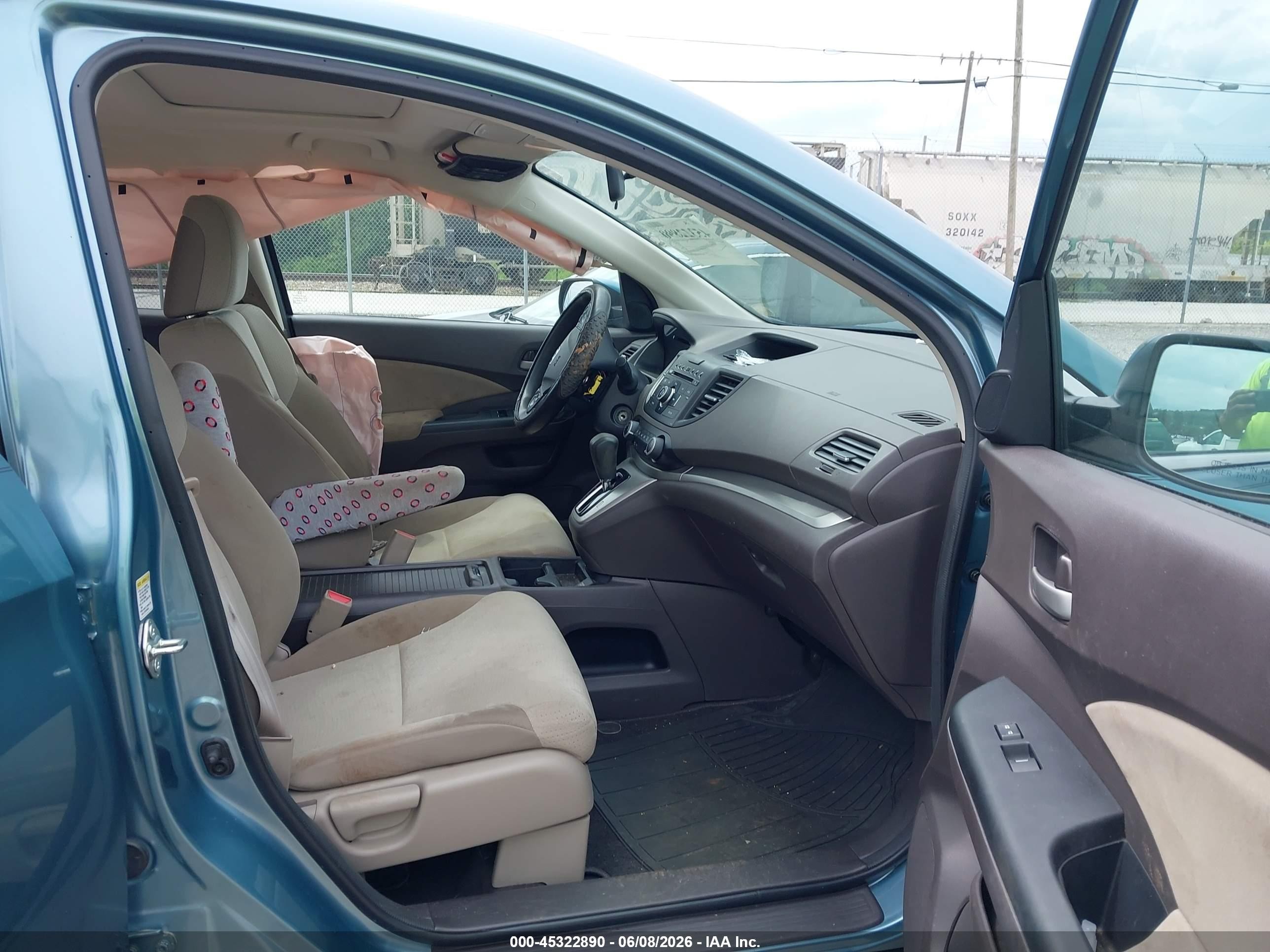 2014 Honda Cr-v Ex Blue vin: 2HKRM4H50EH612969