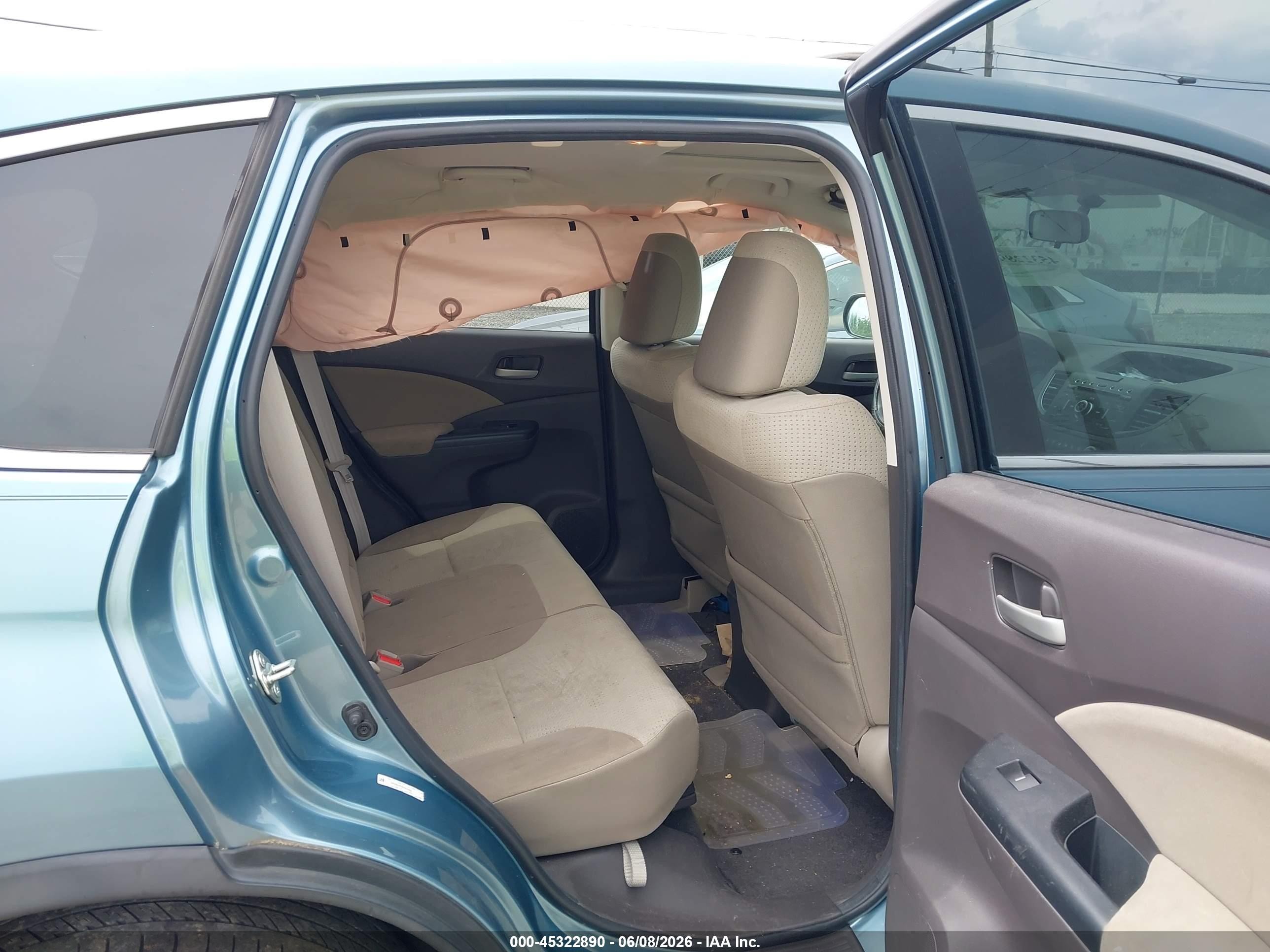 2014 Honda Cr-v Ex Blue vin: 2HKRM4H50EH612969