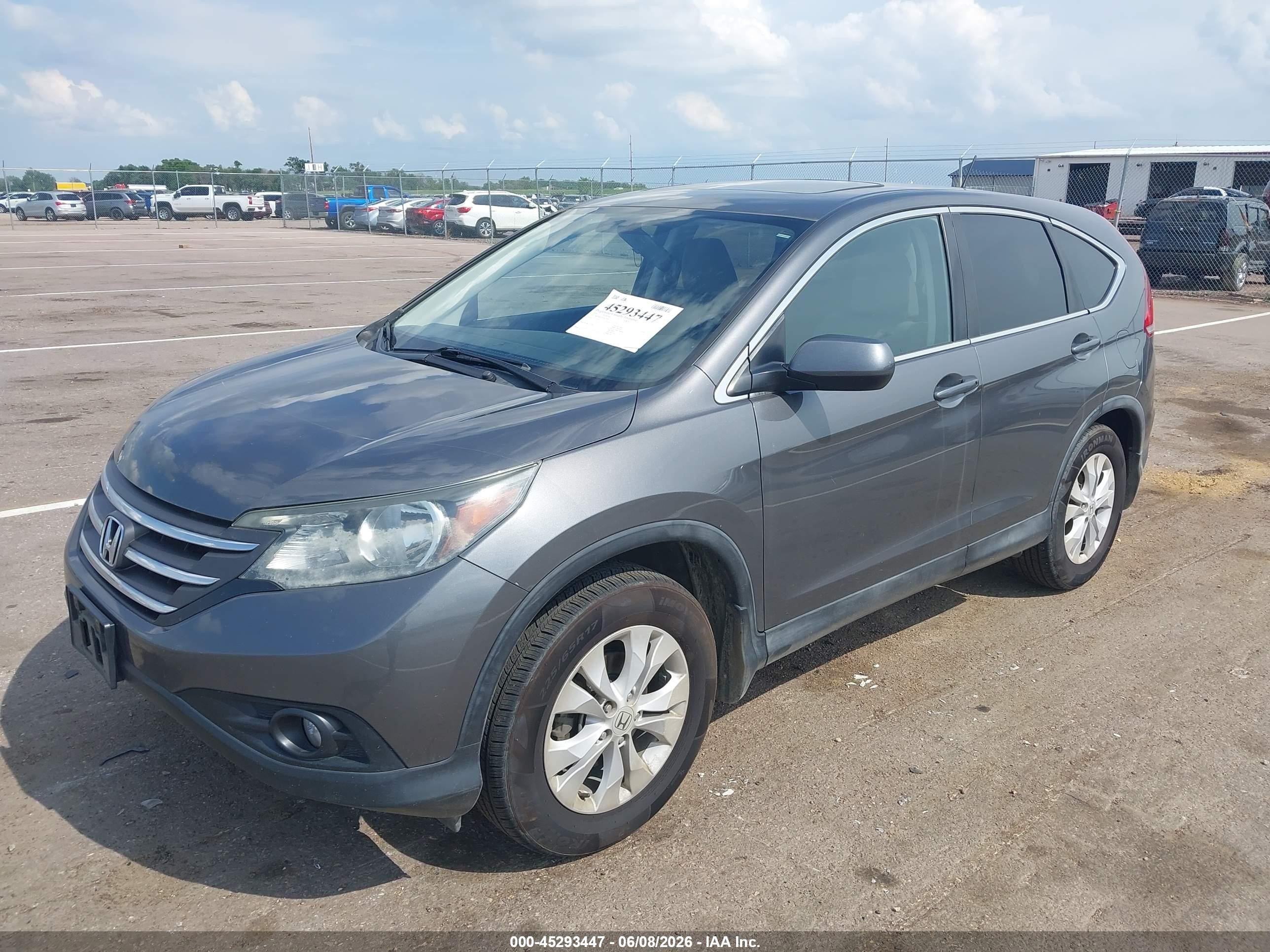 2014 Honda Cr-v Ex Gray vin: 2HKRM4H50EH655692