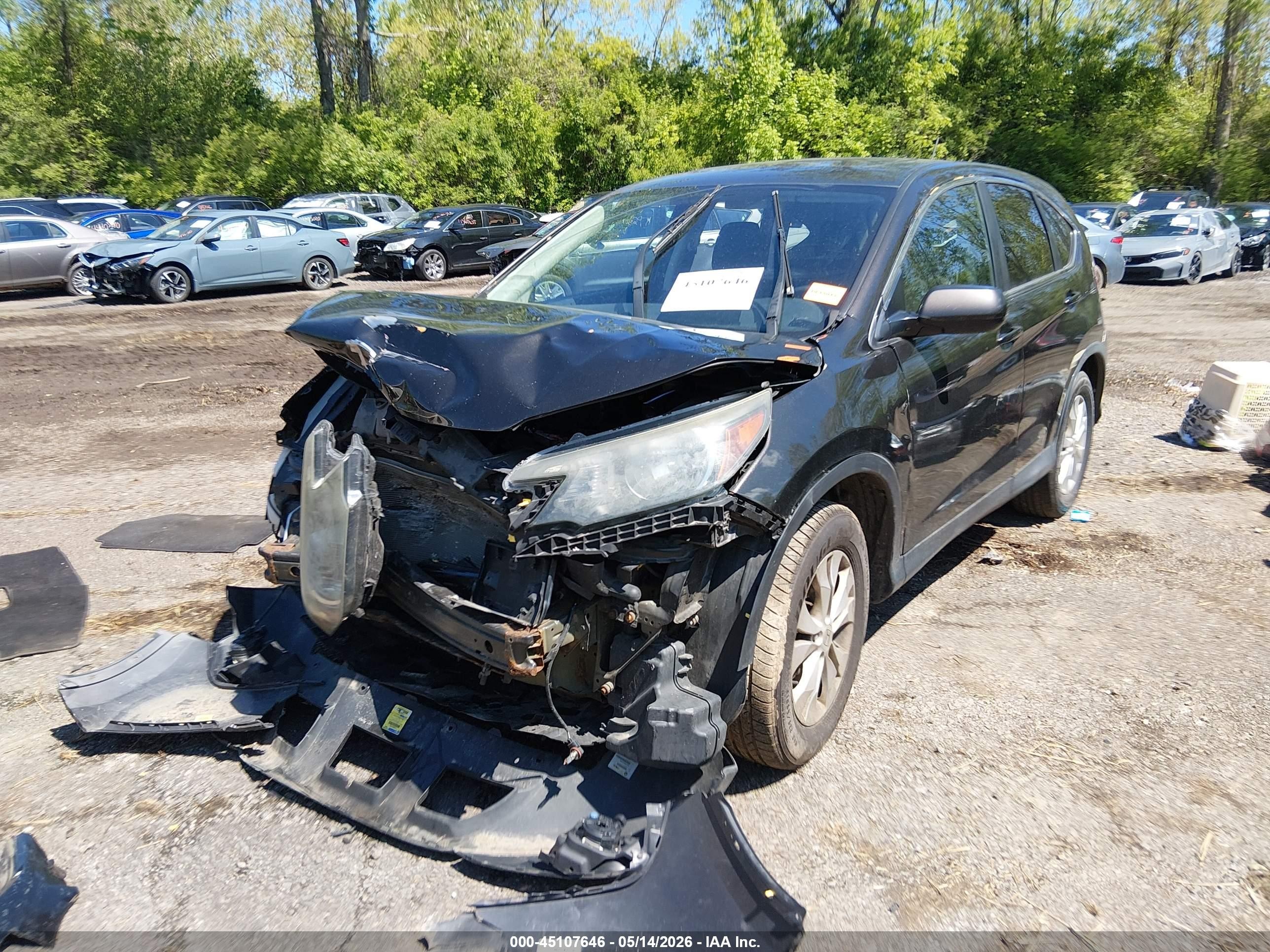 2014 Honda Cr-v Ex Black vin: 2HKRM4H50EH658995