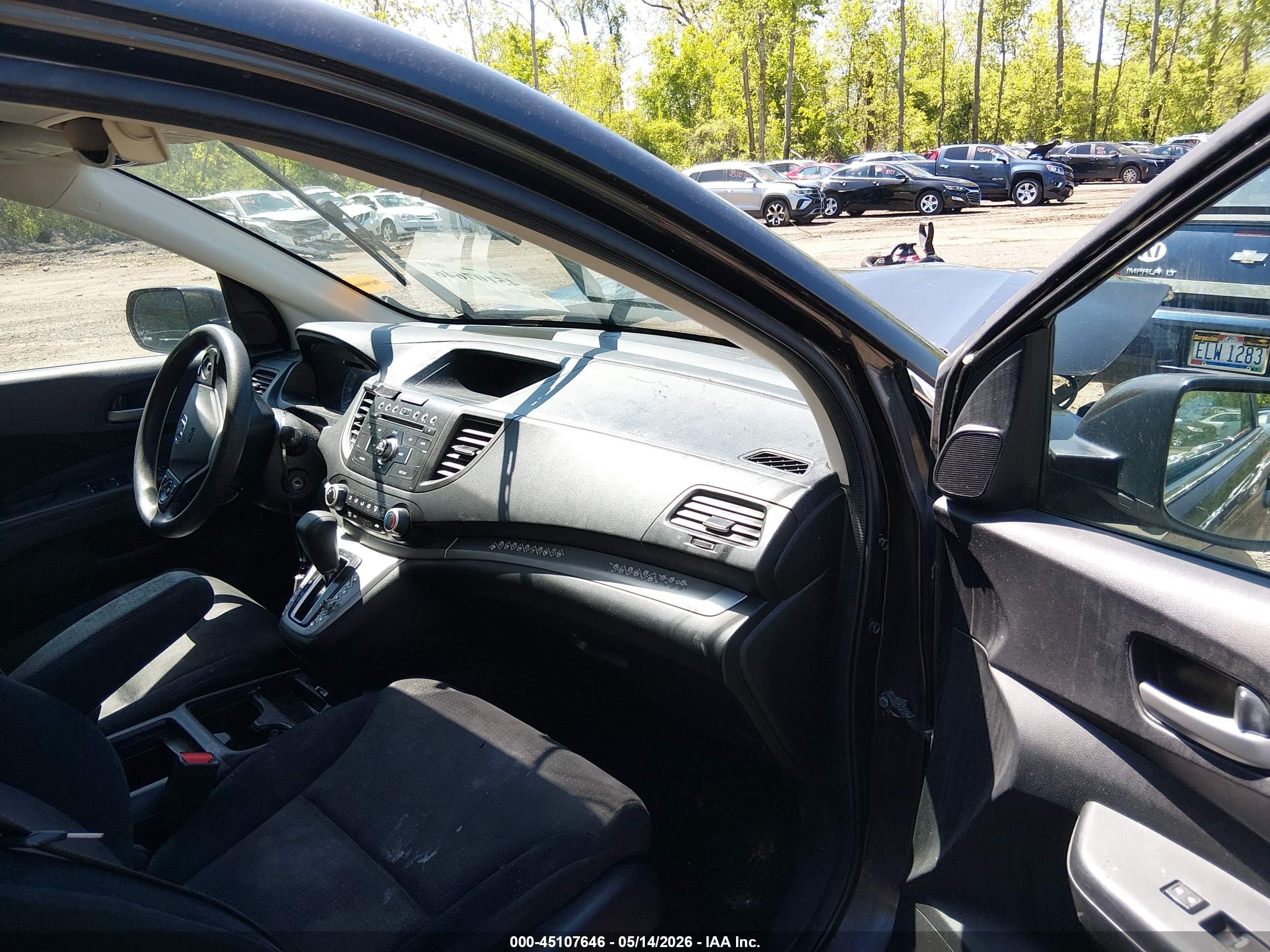 2014 Honda Cr-v Ex Black vin: 2HKRM4H50EH658995