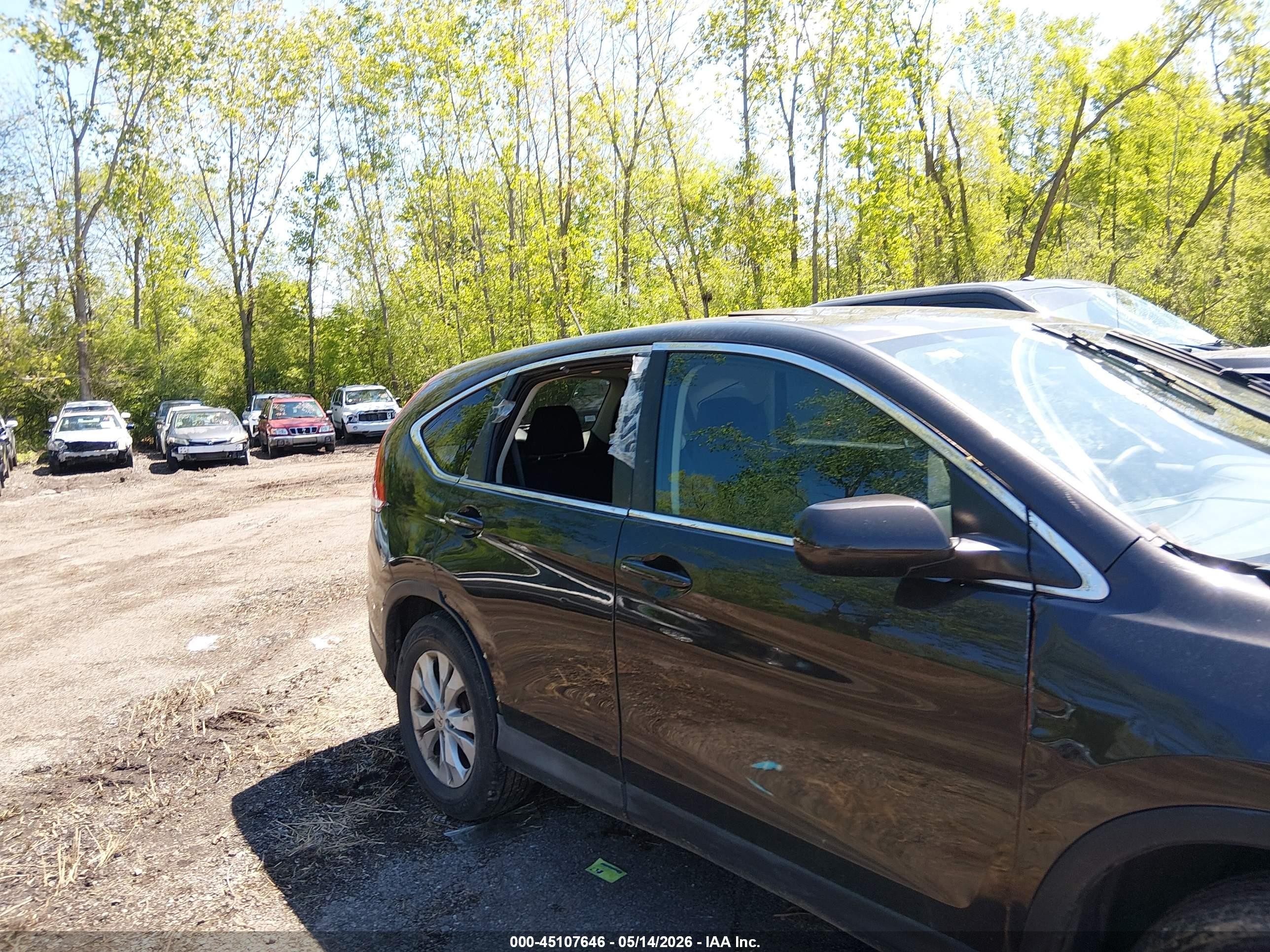 2014 Honda Cr-v Ex Black vin: 2HKRM4H50EH658995