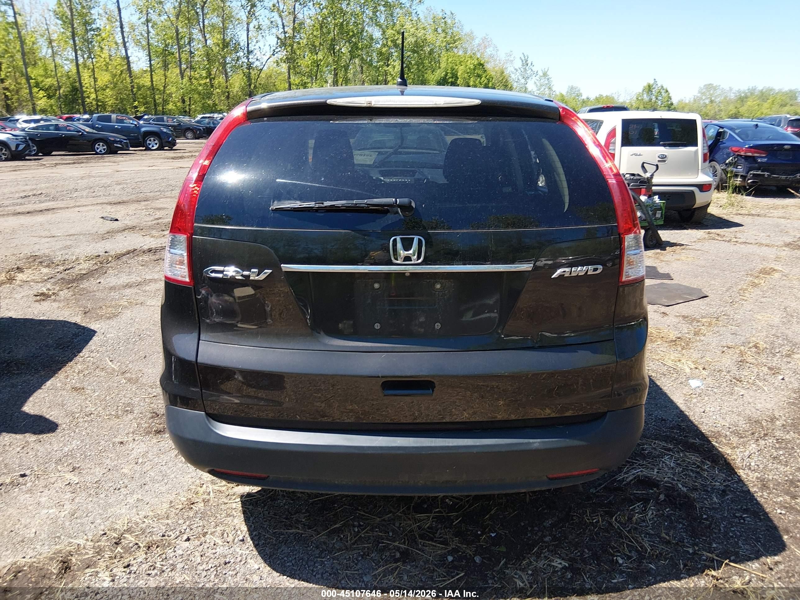2014 Honda Cr-v Ex Black vin: 2HKRM4H50EH658995