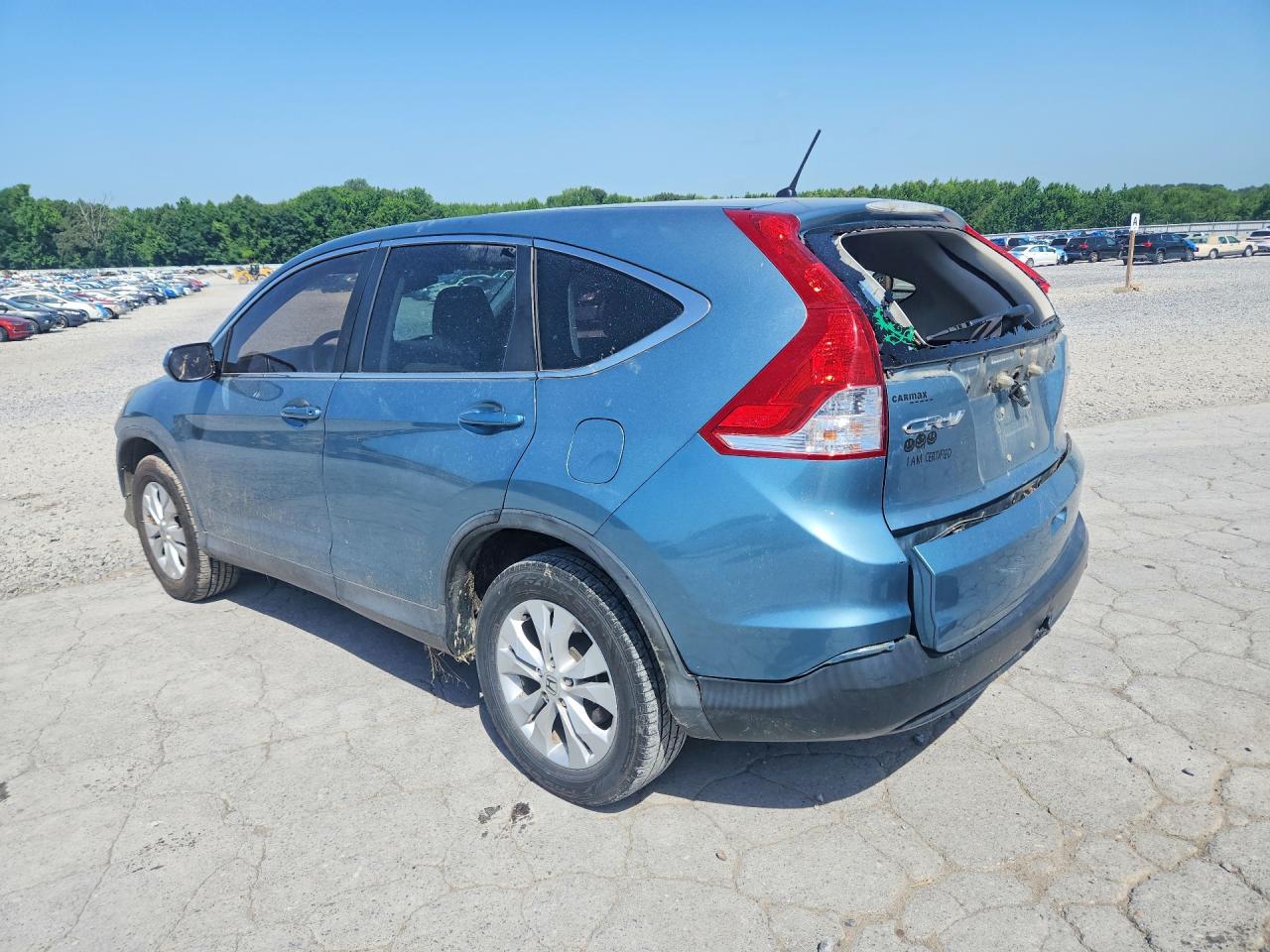 2014 Honda Cr-v Ex Blue vin: 2HKRM4H50EH699739