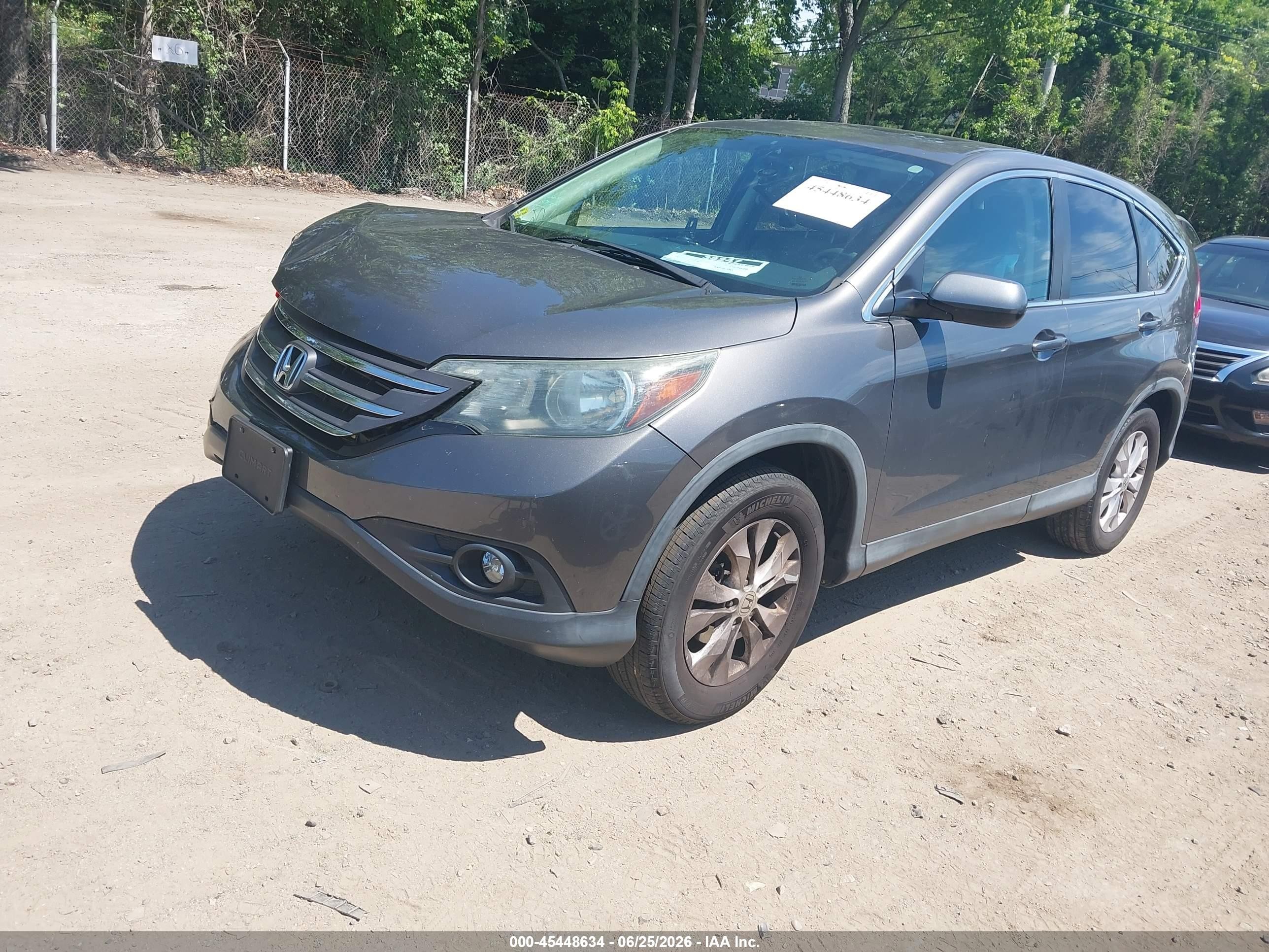 2014 Honda Cr-v Ex Gray vin: 2HKRM4H50EH703482