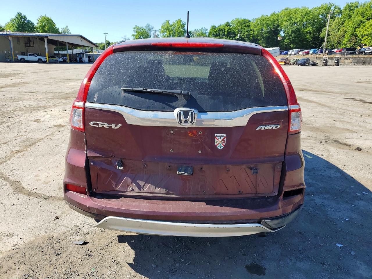 2015 Honda Cr-v Ex Maroon vin: 2HKRM4H50FH627814