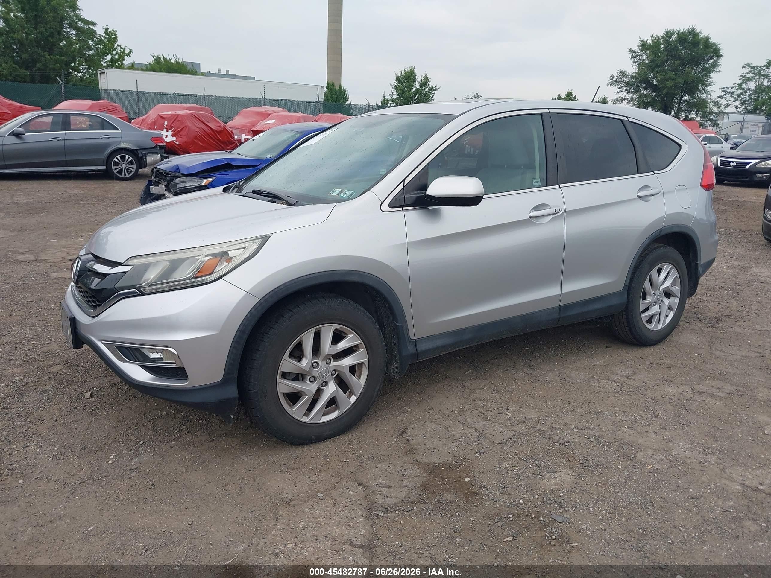 2015 Honda Cr-v Ex Серебряный vin: 2HKRM4H50FH636724