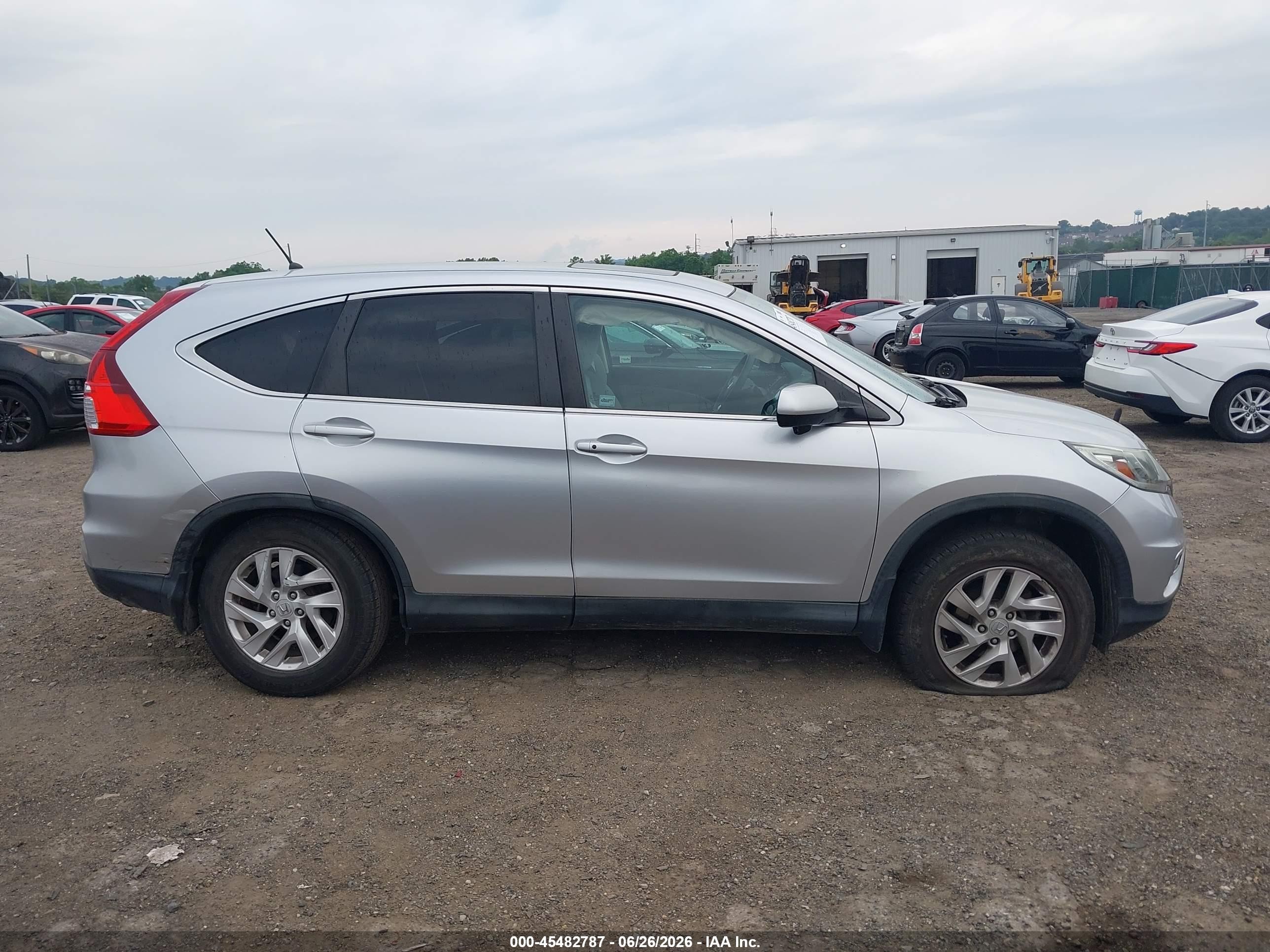 2015 Honda Cr-v Ex Серебряный vin: 2HKRM4H50FH636724
