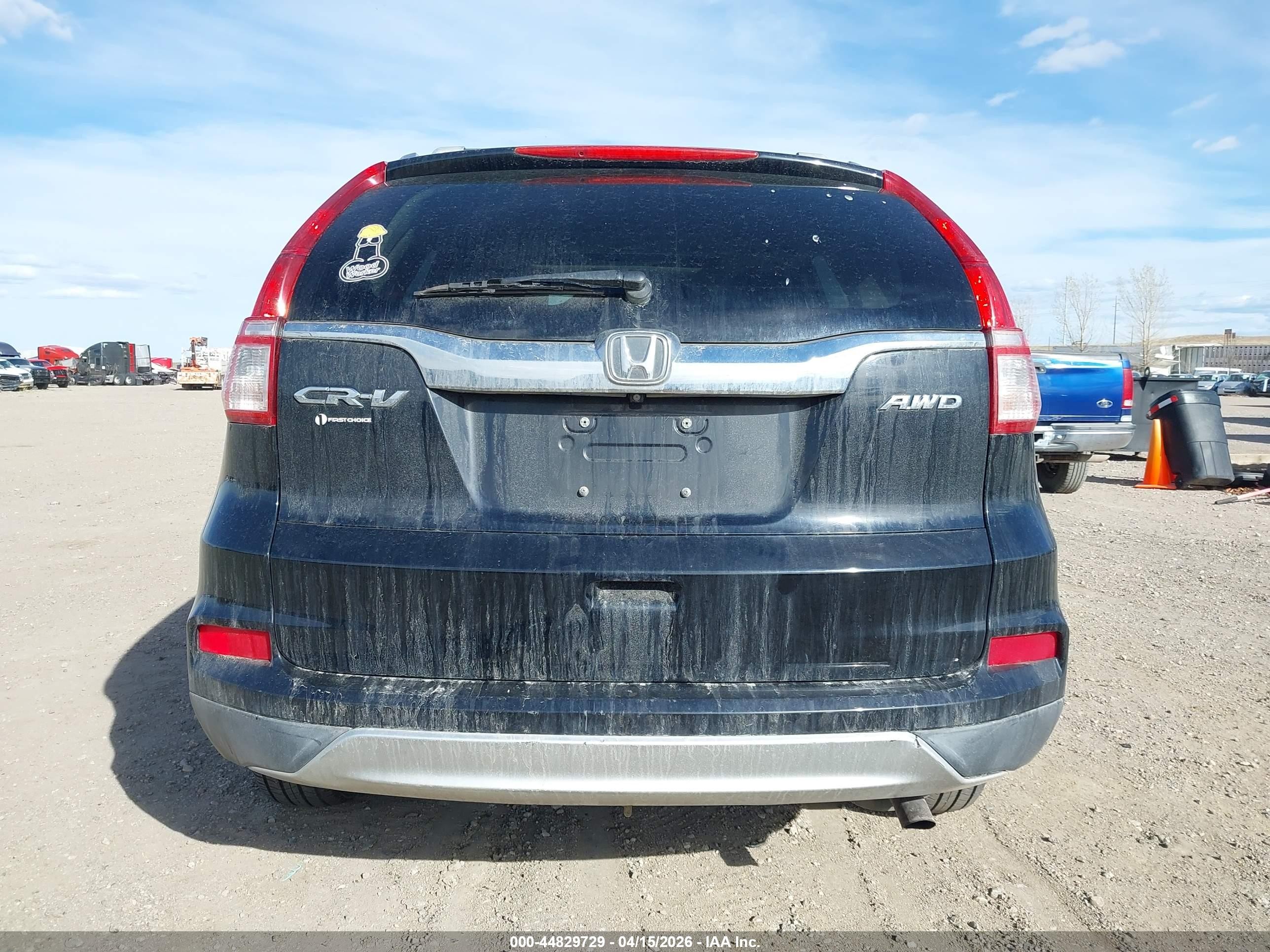 2015 Honda Cr-v Ex Черный vin: 2HKRM4H50FH647738