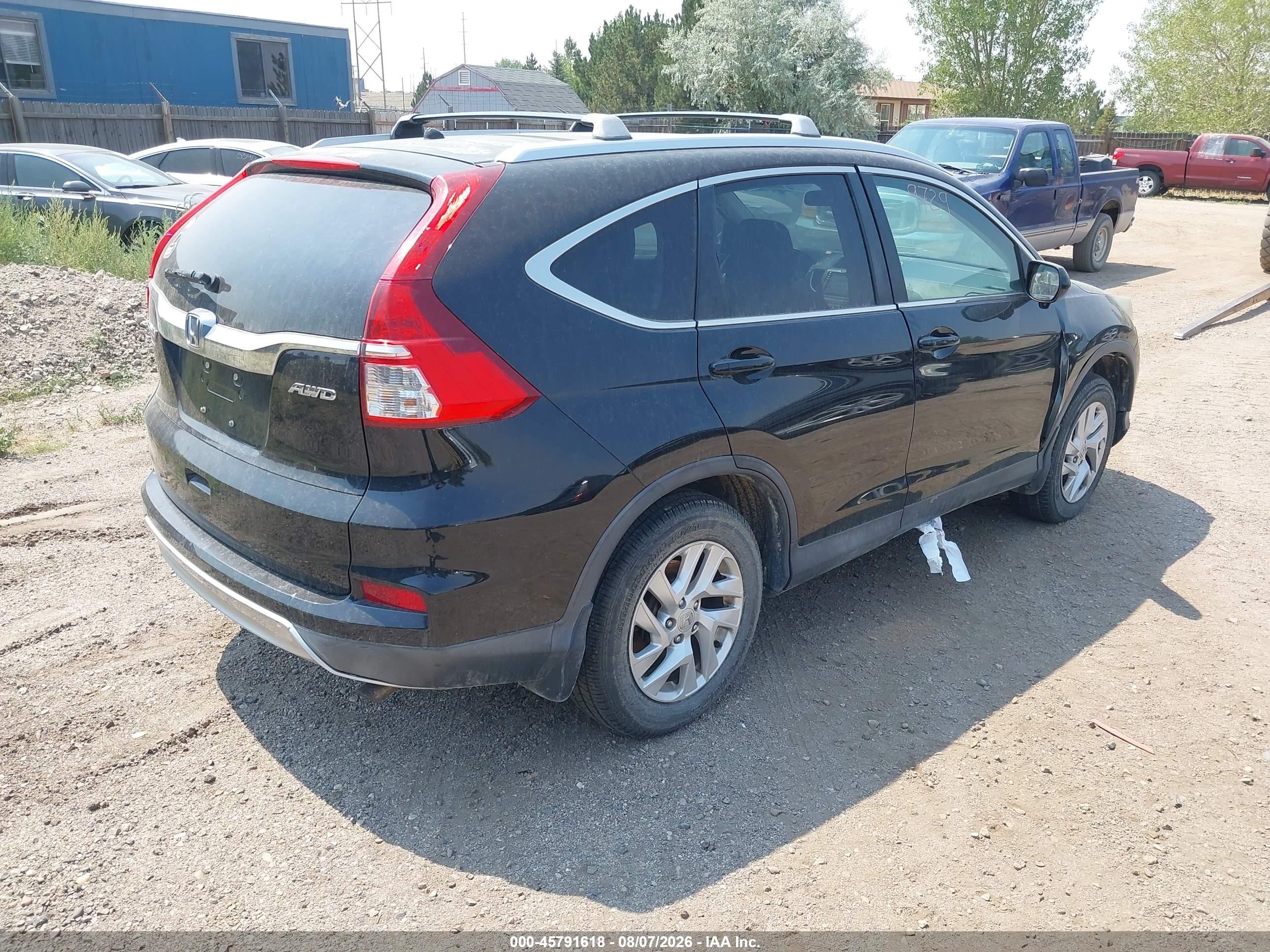 2015 Honda Cr-v Ex Black vin: 2HKRM4H50FH647738