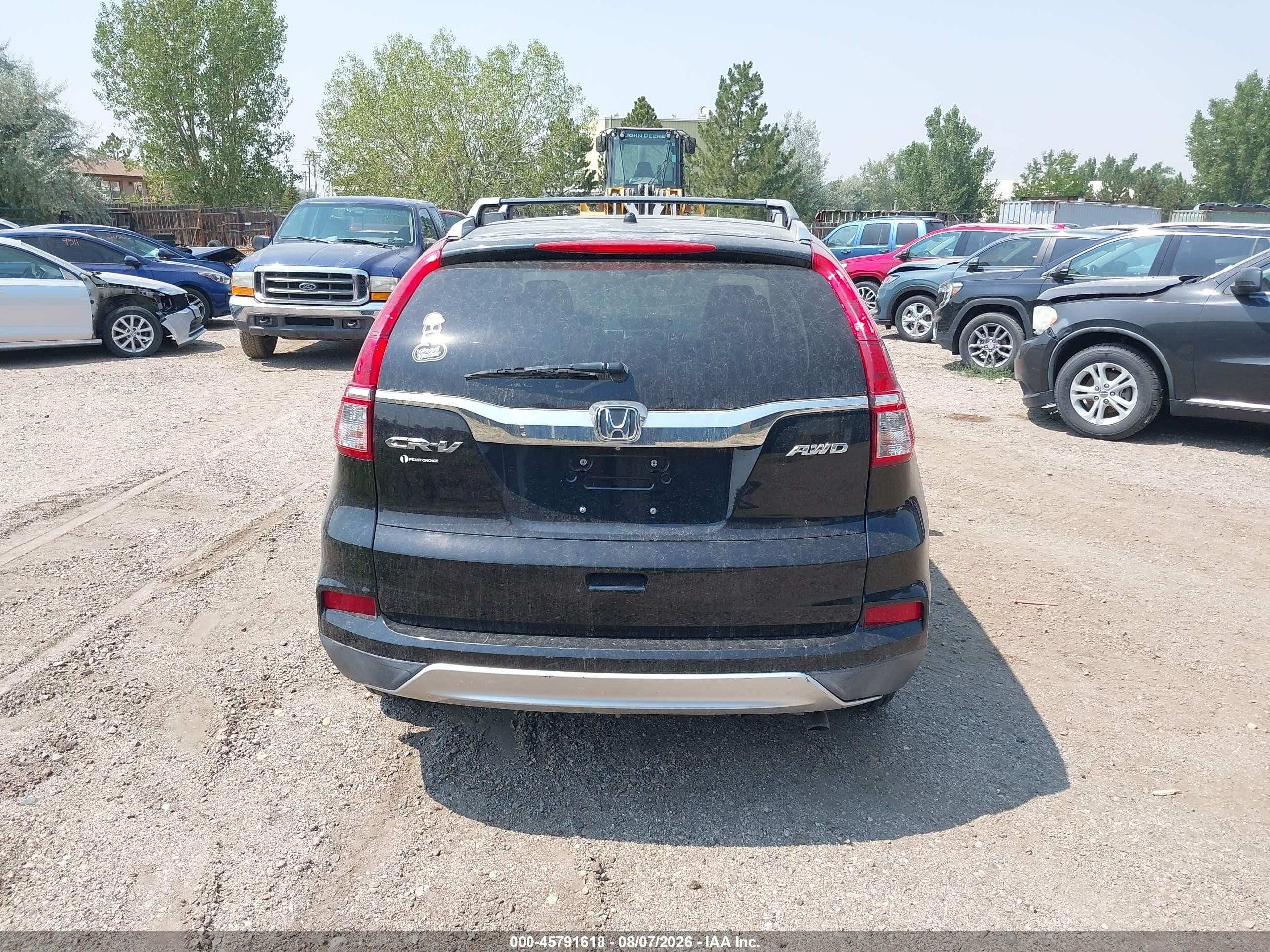 2015 Honda Cr-v Ex Black vin: 2HKRM4H50FH647738