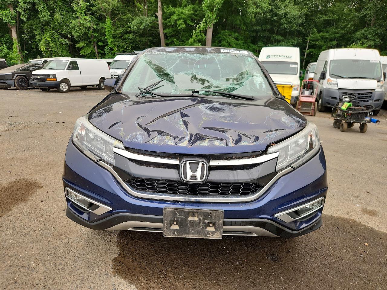 2015 Honda Cr-v Ex Blue vin: 2HKRM4H50FH678441
