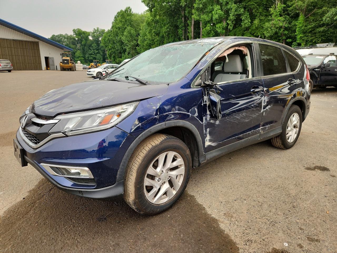 2015 Honda Cr-v Ex Blue vin: 2HKRM4H50FH678441