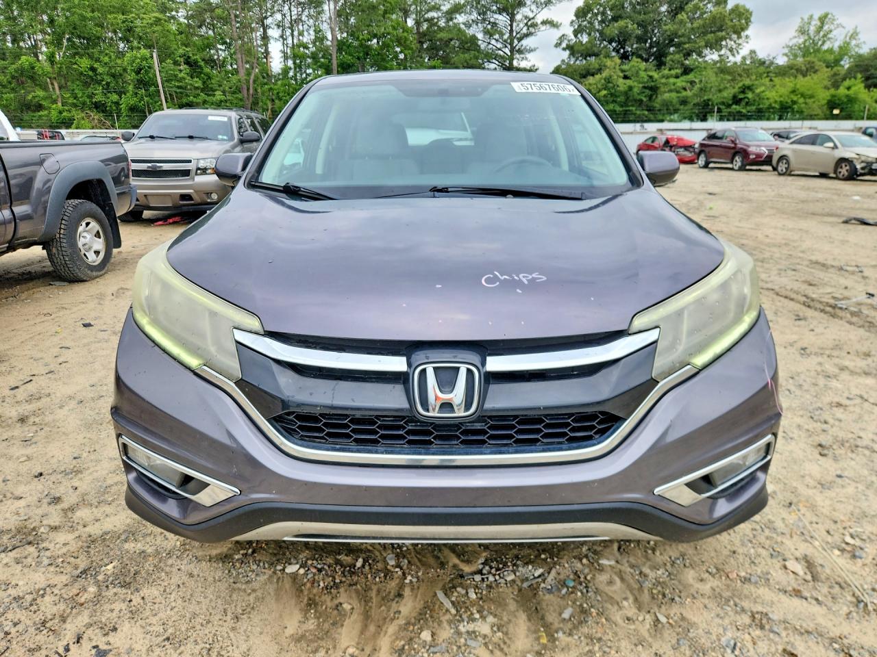 2015 Honda Cr-v Ex Gray vin: 2HKRM4H50FH686944
