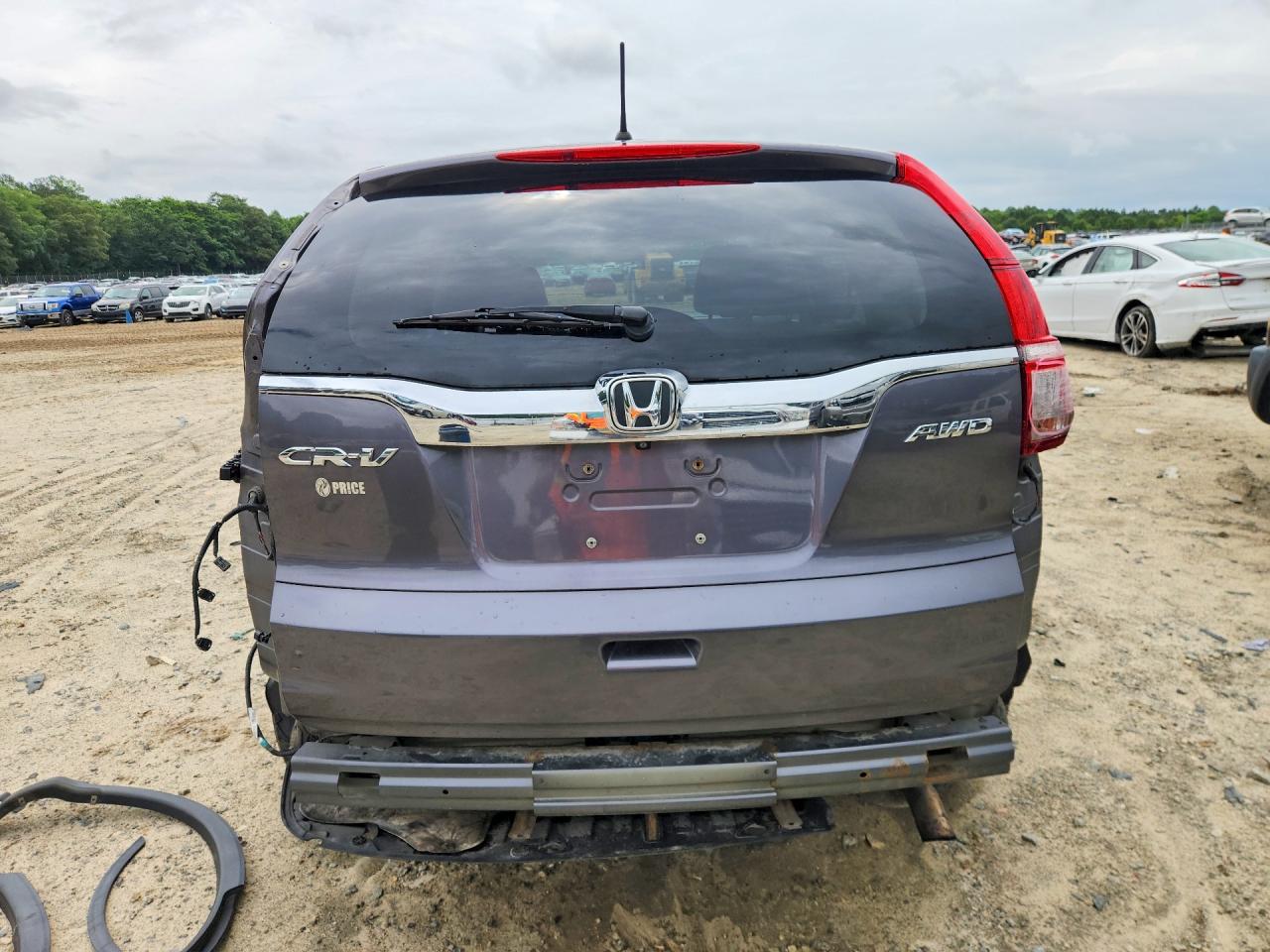 2015 Honda Cr-v Ex Gray vin: 2HKRM4H50FH686944