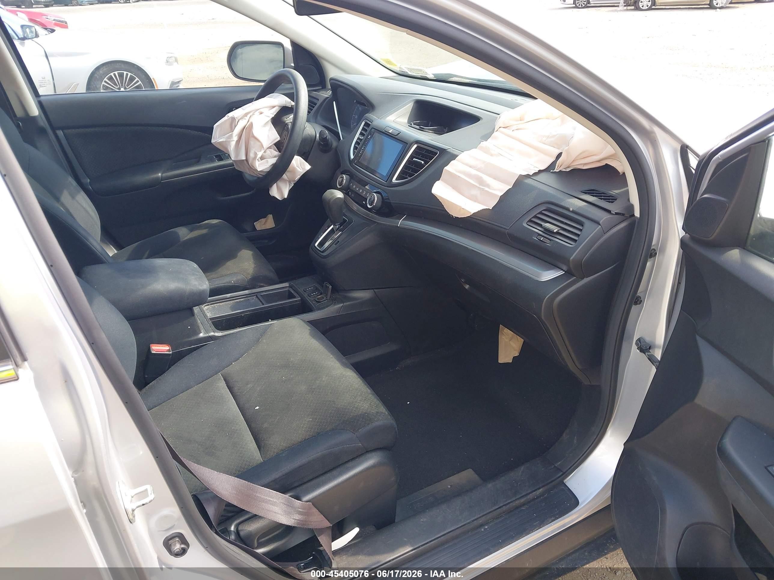 2015 Honda Cr-v Ex Gray vin: 2HKRM4H50FH701359