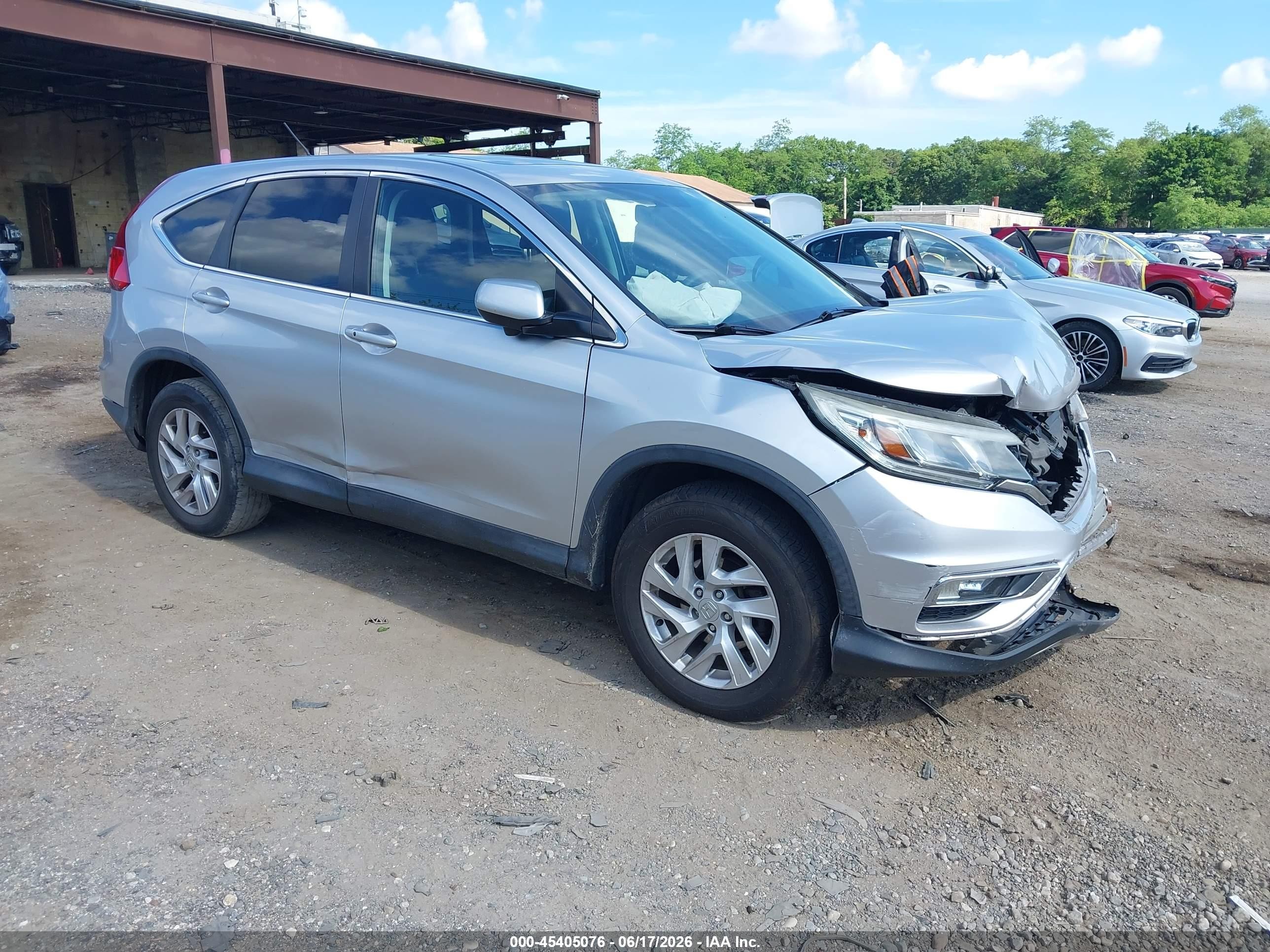 2015 Honda Cr-v Ex Gray vin: 2HKRM4H50FH701359