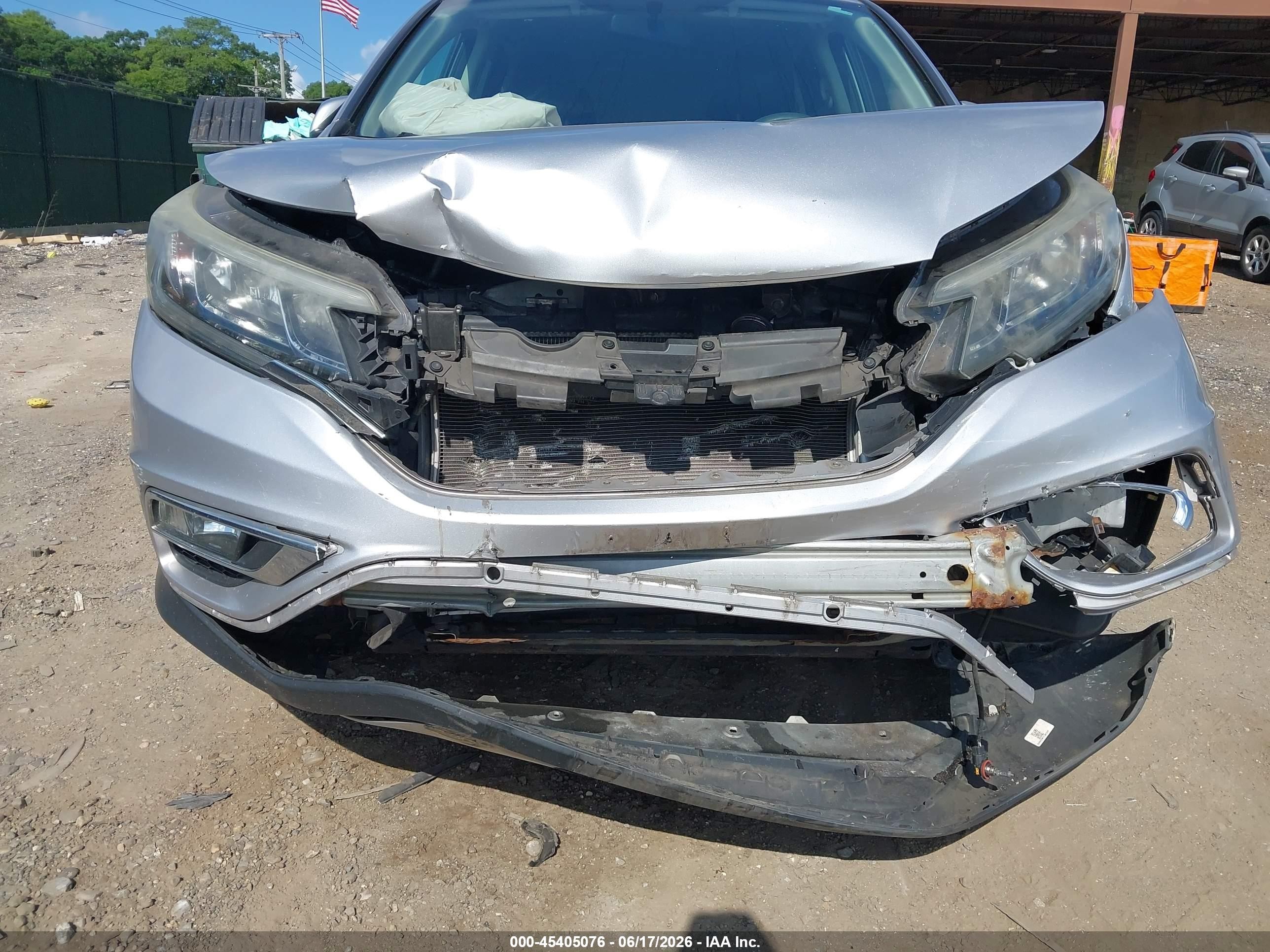 2015 Honda Cr-v Ex Gray vin: 2HKRM4H50FH701359