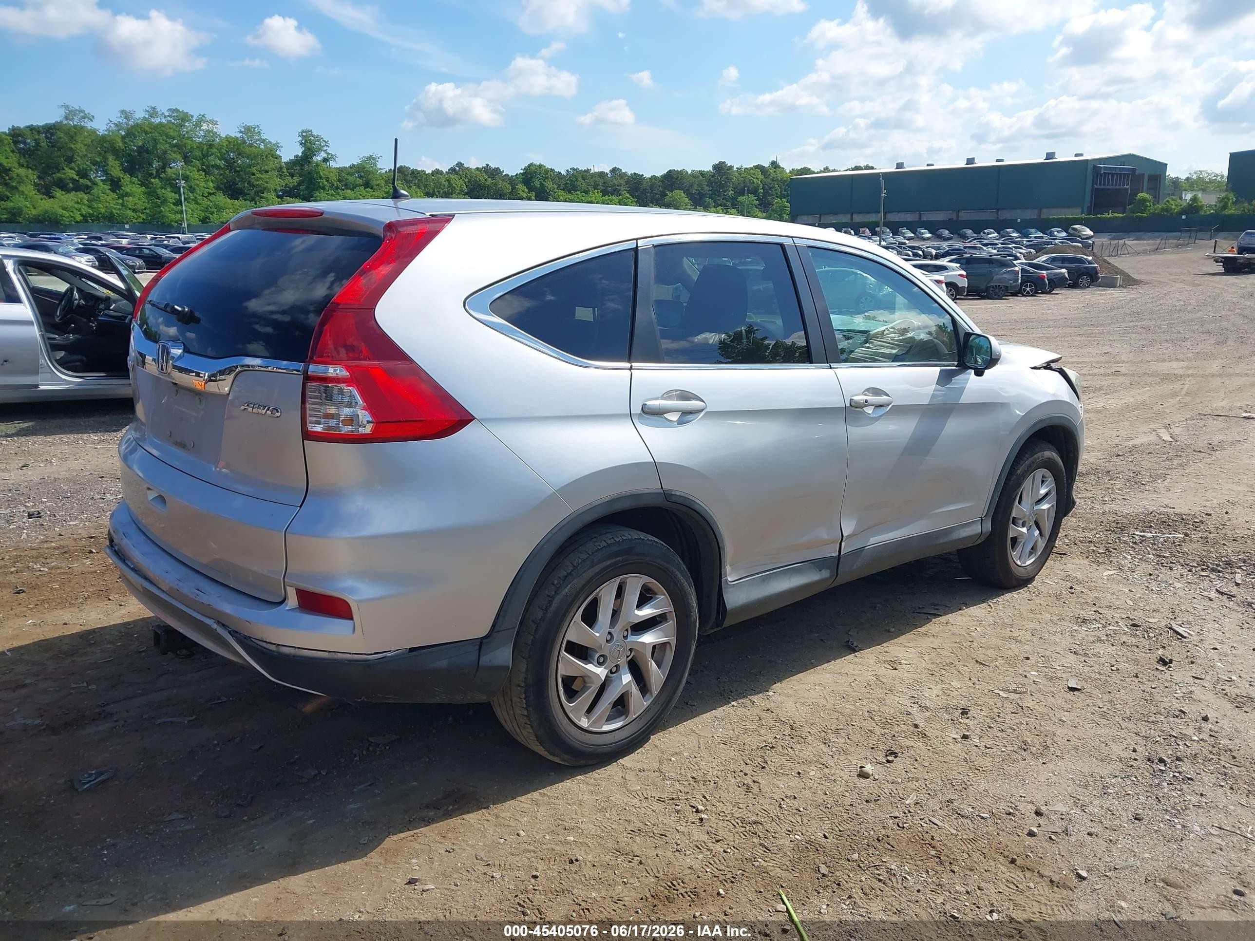 2015 Honda Cr-v Ex Gray vin: 2HKRM4H50FH701359