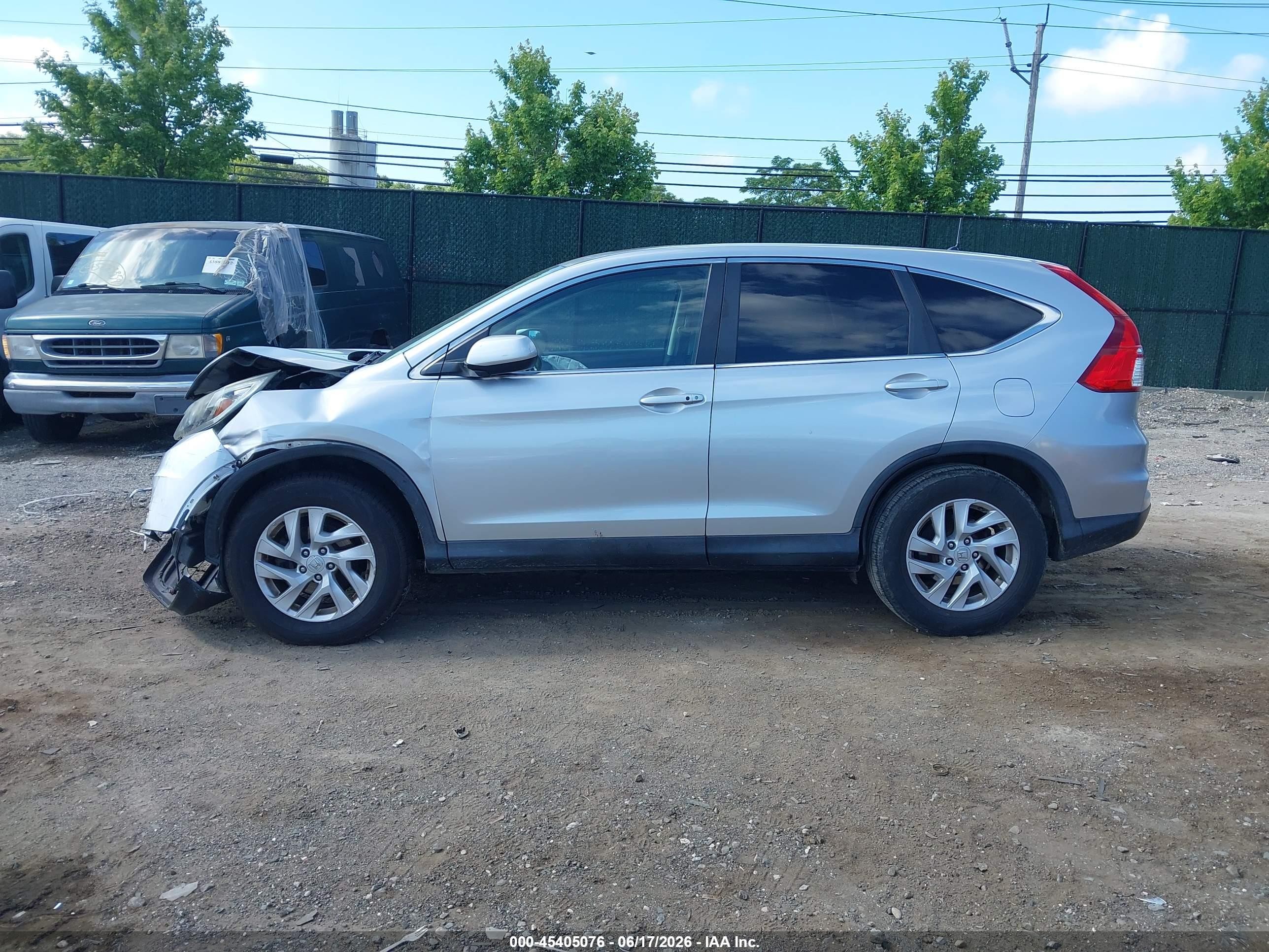 2015 Honda Cr-v Ex Gray vin: 2HKRM4H50FH701359